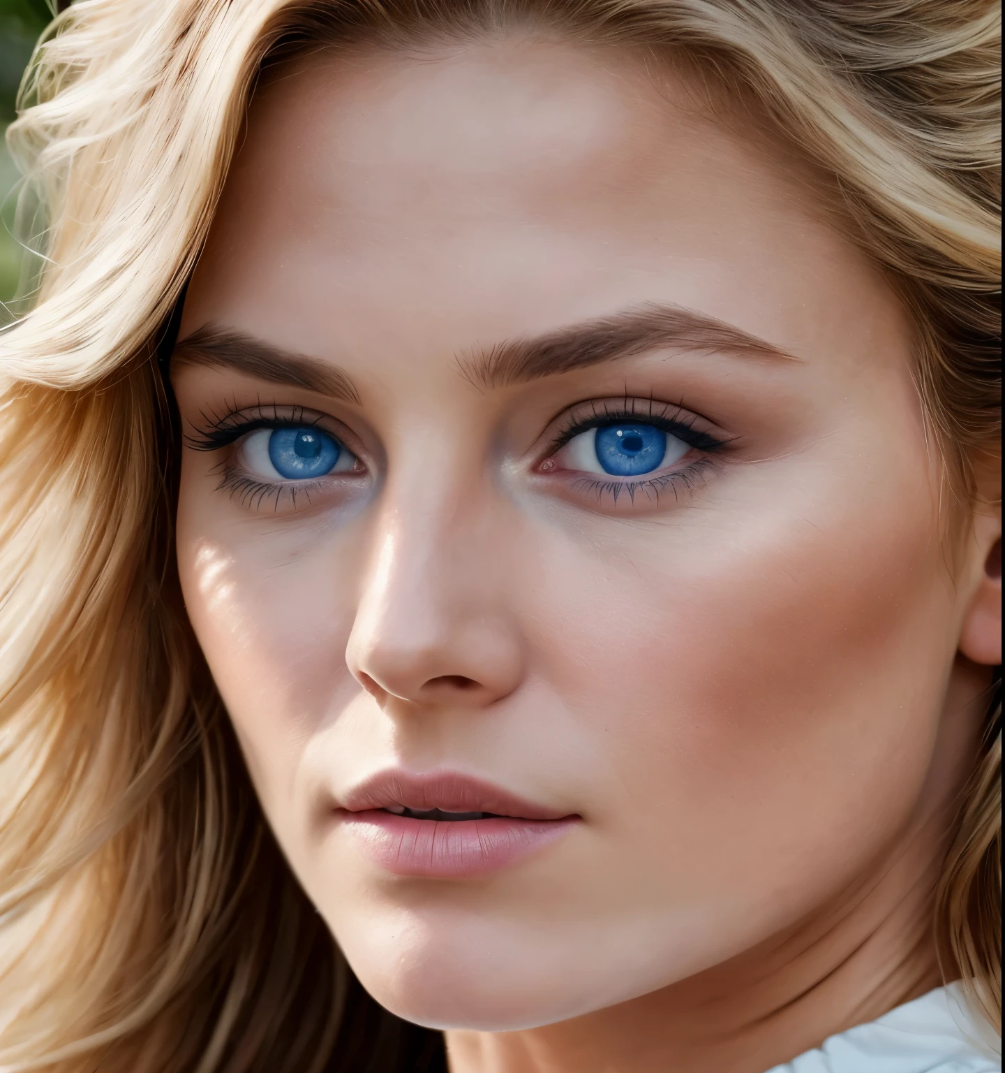 ange, armure d'or (chef-d'artwork, best quality, high resolution:1.4), 1fille, ange, texture des pores de la peau, cheveux blonds, HD , la photographie, Film, cinematic, tout le corps, Realistic, (8K, Photo brute, best quality, chef-d'artwork:1.2), (Realistic, photo-Realistic:1.33), best quality, Blue detailed eyes, mignon,natural lighting, profondeur de champ, grain de film, wrinkled skin, pointu, detailed and Realistic portrait of a woman ,(taches de rousseur:0.5)