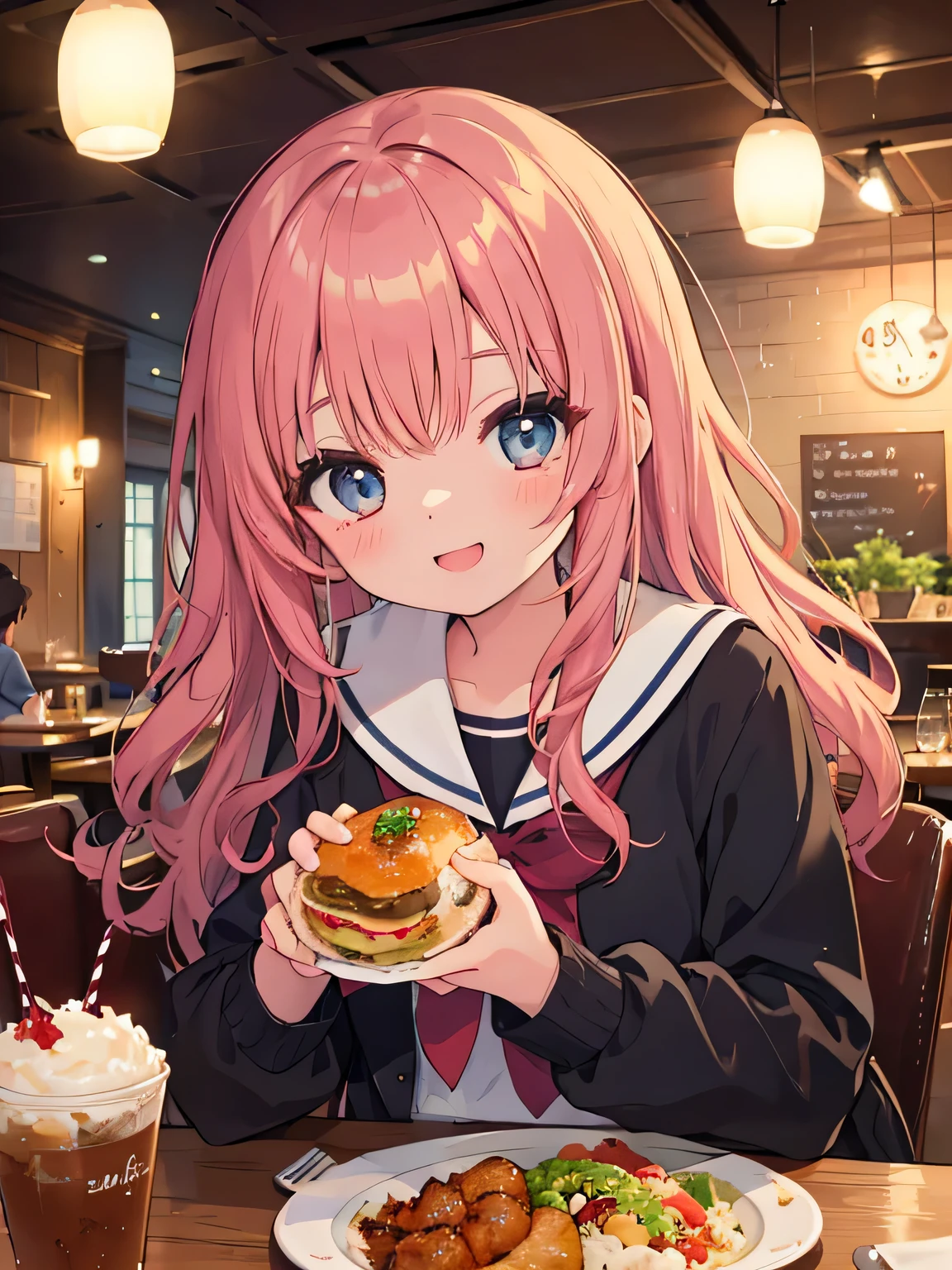 highest quality、High resolution、detailed background、beautiful and detailed face、beautiful and smooth skin、skin texture、professional lighting、Beautiful teenage girl、cute hairstyle、sailor suit、

A date with your lover is a special occasion.。Enjoy lunch or dinner at your favorite cafe or restaurant、Watch a romantic movie at the cinema、Let&#39;s have a special time.。
