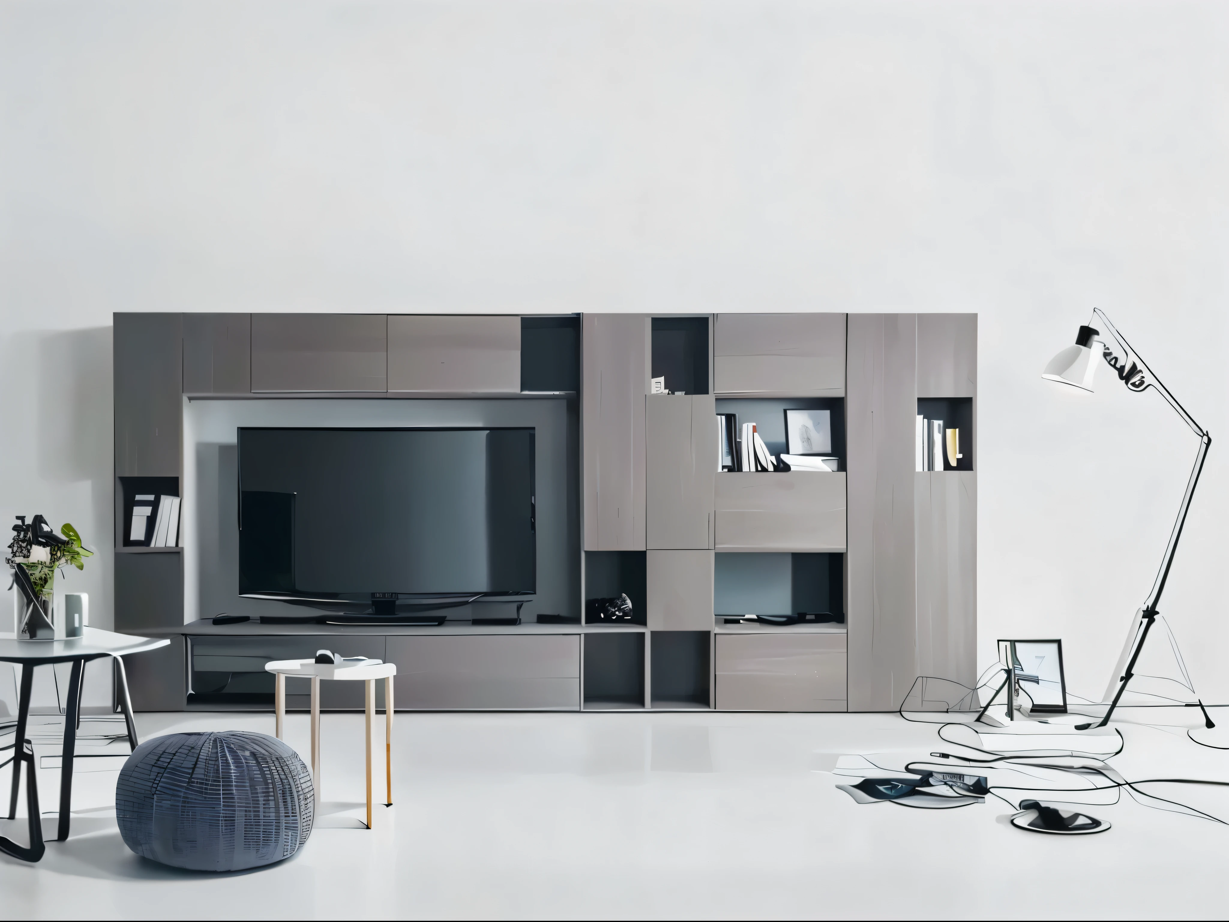 Alafid entertainment center with TV and illuminated tables, 优雅的Minimalism, Minimalism design, flat Minimalism, very Minimalism, minimally modern, simple furniture, Modern and simple f 2 0, Minimalism and beautiful, Modern and simple, Minimalism, Minimalism设计, Modern and simple, Modern and simple设计, Modern and simple f 2 0 clean, cabinet furniture