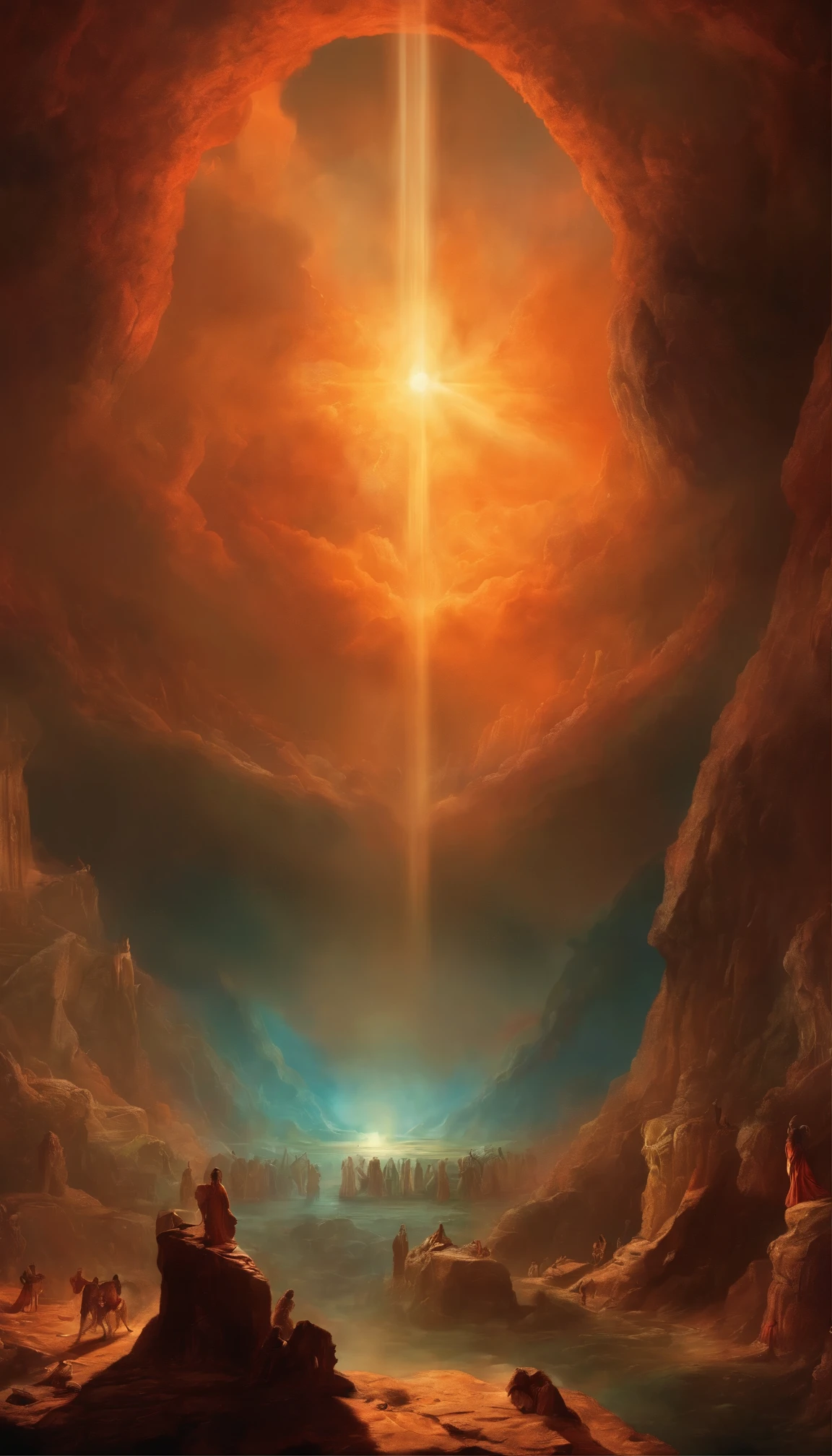 "The Last Judgement artwork inspired by the dramatic style of British artist John Martin."
