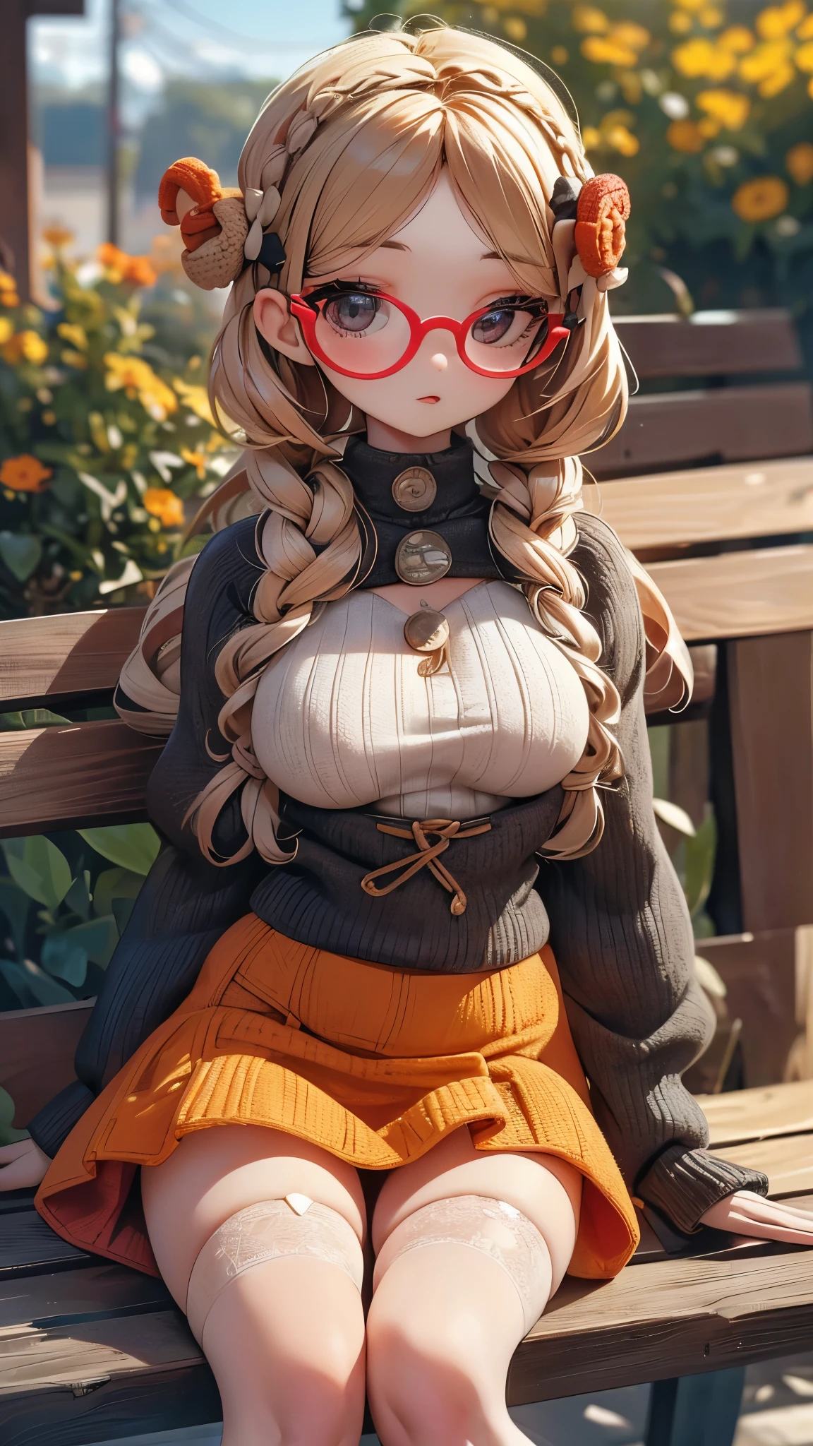 (La mejor calidad,A high resolution,Ultra - detallado,actual),Ariana Grande is a Knitted Doll with glasses.，Los ojos son muy delicados. More detailed 8K.motor irreal:1.4,UHD,La mejor calidad:1.4, fotorrealista:1.4, textura de la piel:1.4, obra maestra:1.8,obra-prima, mejor calidad,objeto Objeto], (detailed face features:1.3),(Las proporciones correctas),(Ojos hermosos azules),  (pose vaquero), ,( ciberpunk 2.1), photo of beautiful age 18 girl, blonde hair, sexy, beautiful, naked, perfect breasts, big , nipples, dslr, 8k, 4k, cinematic film still, natural skin, textured skin, outdoors, snow,(convexo dedos detallados) 