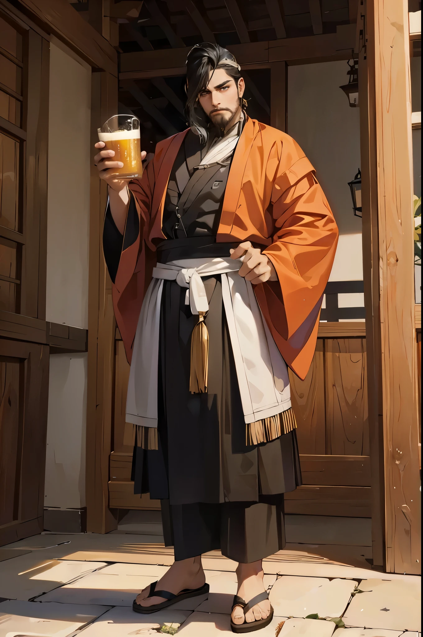 un tarro de cerveza muy grande