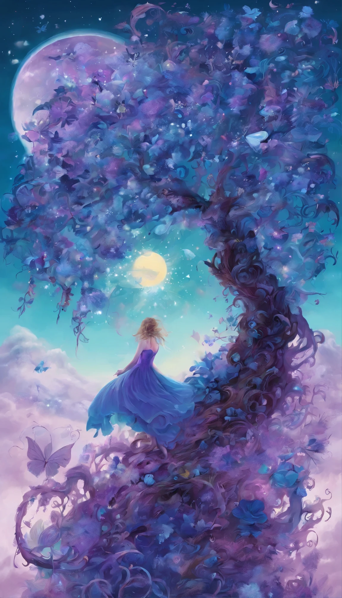 Little blue and little purple