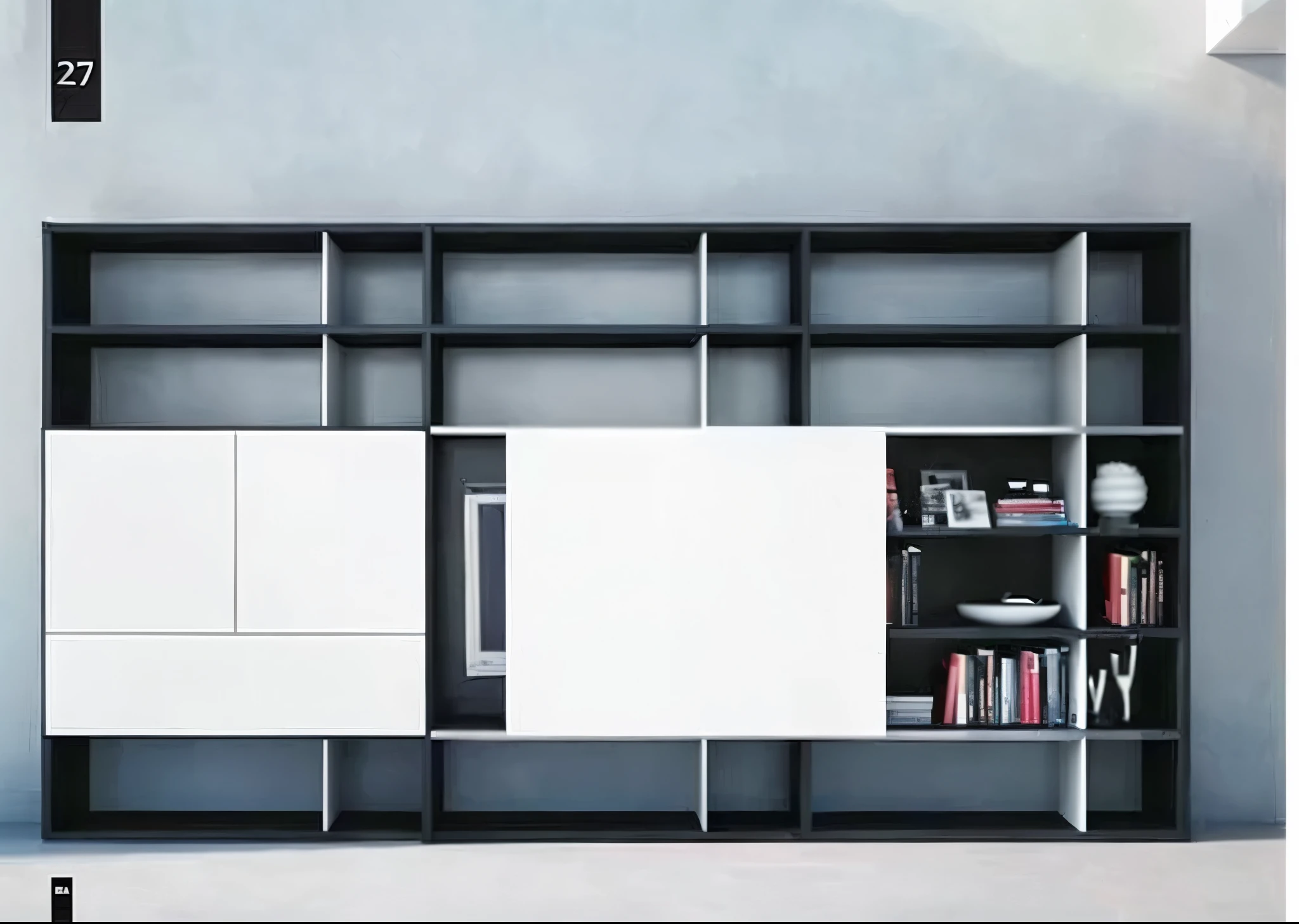 there is a book shelf with a bookcase and a bookcase, cupboard家具, shelves, 墙到墙的bookcase, bookshelves, book shelves, book shelf, simple furniture, bookshelf, bookcase, modern gallery furniture, shelf, bookshelves on sides, cupboard, Avatar photo, extremist, style furniture, Such a design, system unit, book shelf small library