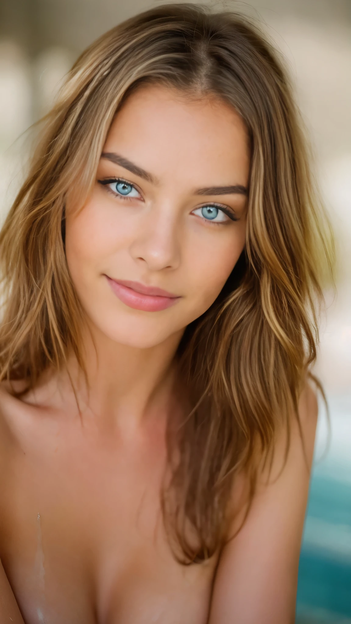 Very beautiful sexy blonde, naked , breasts, light blue eyes, highly detailed, 29 years old, slim, innocent face, naturally wavy hair, high resolution, masterpiece, best quality, intricate high detail, highly detailed, sharp focus, detailed skin, realistic skin texture, texture, detailed eyes, professional, 4K, charming smile, shot with Canon, 85mm, slight depth of field, Kodak Color Vision, body in perfect shape, extremely detailed, photographer_\( ultra\), photographerrealistic, Realstic, Postprocessing, maximum details, roughness, real life, ultrarealistic, photorealism, photography, 8K UHD