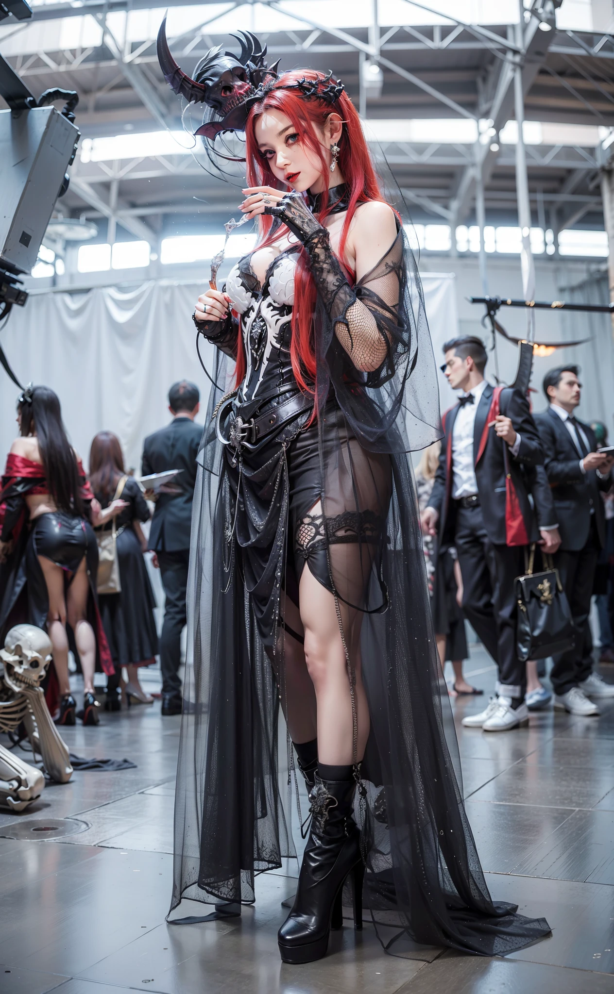 Cold Queen,Picture of box full of swords, wing, succubus theme,the fallen angel,Excellent,scary,secret terror,tentacle,have eyes,The Uncanny Valley effect,little beast blood moon,Skeleton skeleton,vampire,hell fire,queen of demons,holding skull in hand,wear high heel shoes