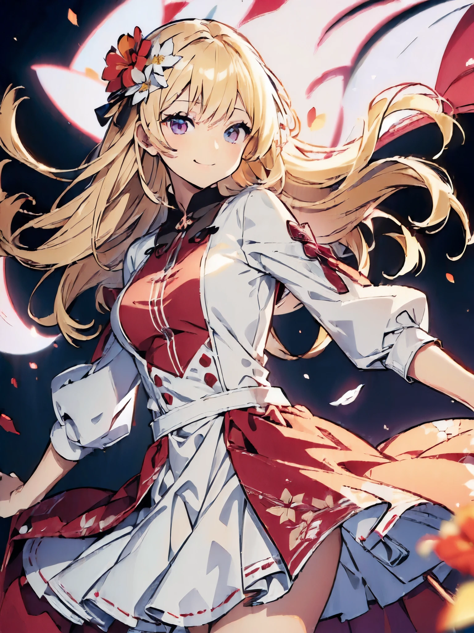 ((Ultra detailed:2.0)), extreme detailed, cute, smiling, beautiful hair, natural
