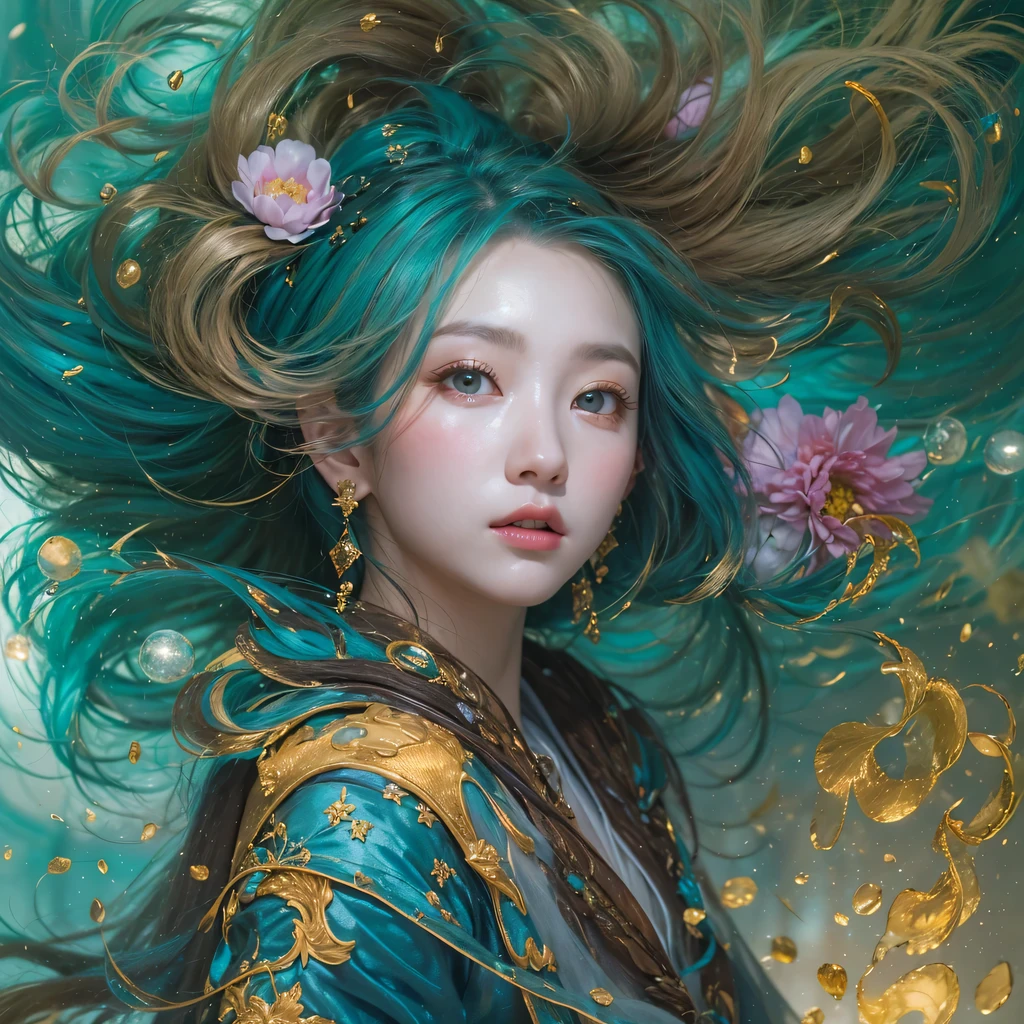 blue,blue,enamel,agate,A flesh-colored world,Blood Blue Maiden 32k(masterpiece,HD,Aoyama Pond,超HD,32k)长长的飘逸亮blue头发,blood pool,Ziddink, a color,grumpy (After greeting), (Linen scarf), fighting stance, looking at the ground, long white hair, 漂浮的亮blue, Fire cloud gold headdress, Chinese long-sleeved gold silk burgundy garment, (Abstract metaverse splash:1.2), White background,Peony flower vitality protector(realistically:1.4),bright purple hair,Smoke on the road,The background is very pure, high resolution, detail, RAW photos, Sharp Re, Nikon D850 film photo by Jefferies Lee 4 Kodak Portra 400 camera F1.6 guns, colorful, Ultra-realistic and vivid textures, dramatic lighting, Unreal Engine Art Station Trend, Sinest 800,一个有着长长的飘逸亮blue头发的女孩,huge colorful bubbles