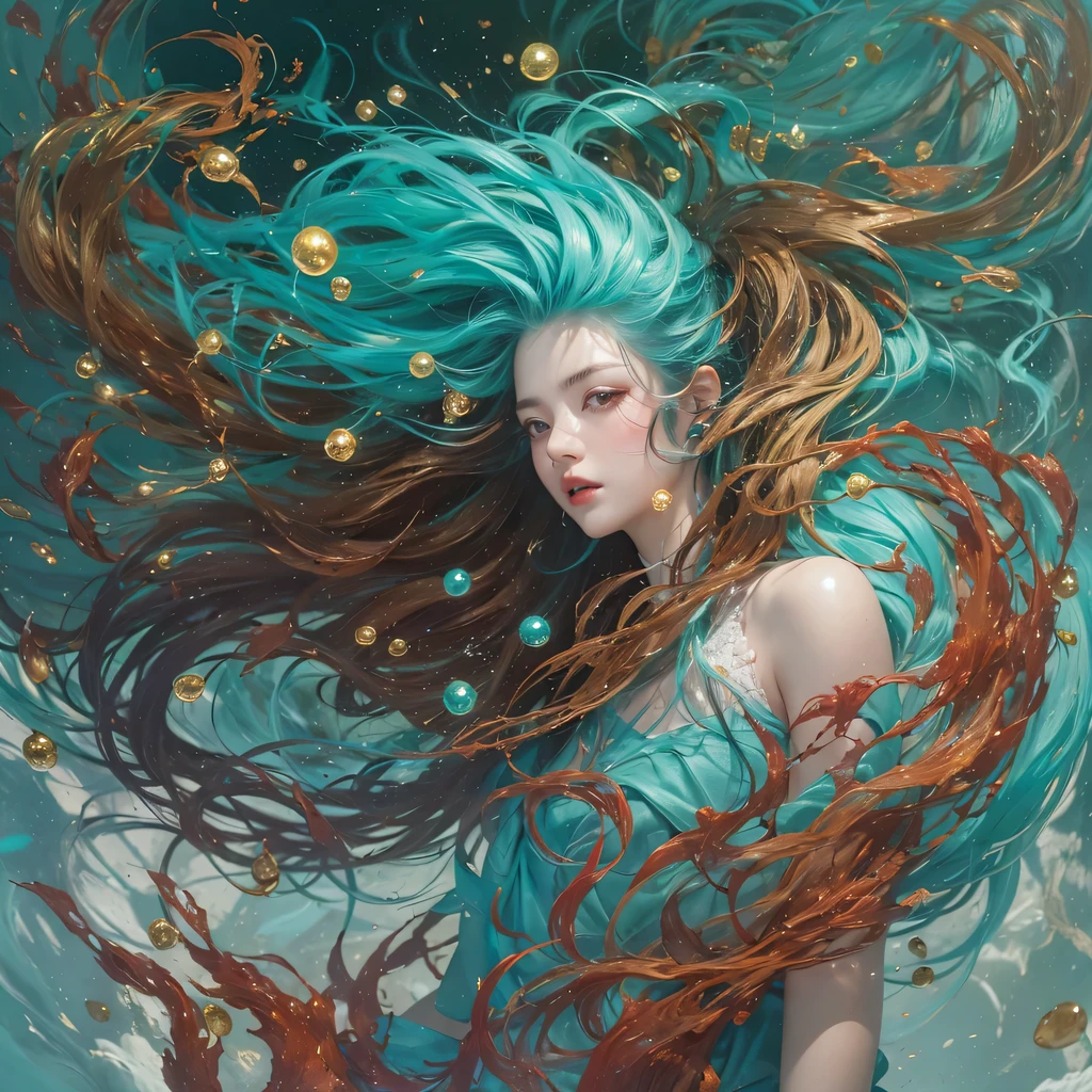 blue,blue,enamel,agate,A flesh-colored world,Blood Blue Maiden 32k(masterpiece,HD,Aoyama Pond,超HD,32k)长长的飘逸亮blue头发,blood pool,Ziddink, a color,grumpy (After greeting), (Linen scarf), fighting stance, looking at the ground, long white hair, 漂浮的亮blue, Fire cloud gold headdress, Chinese long-sleeved gold silk burgundy garment, (Abstract metaverse splash:1.2), White background,Peony flower vitality protector(realistically:1.4),bright purple hair,Smoke on the road,The background is very pure, high resolution, detail, RAW photos, Sharp Re, Nikon D850 film photo by Jefferies Lee 4 Kodak Portra 400 camera F1.6 guns, colorful, Ultra-realistic and vivid textures, dramatic lighting, Unreal Engine Art Station Trend, Sinest 800,一个有着长长的飘逸亮blue头发的女孩,huge colorful bubbles