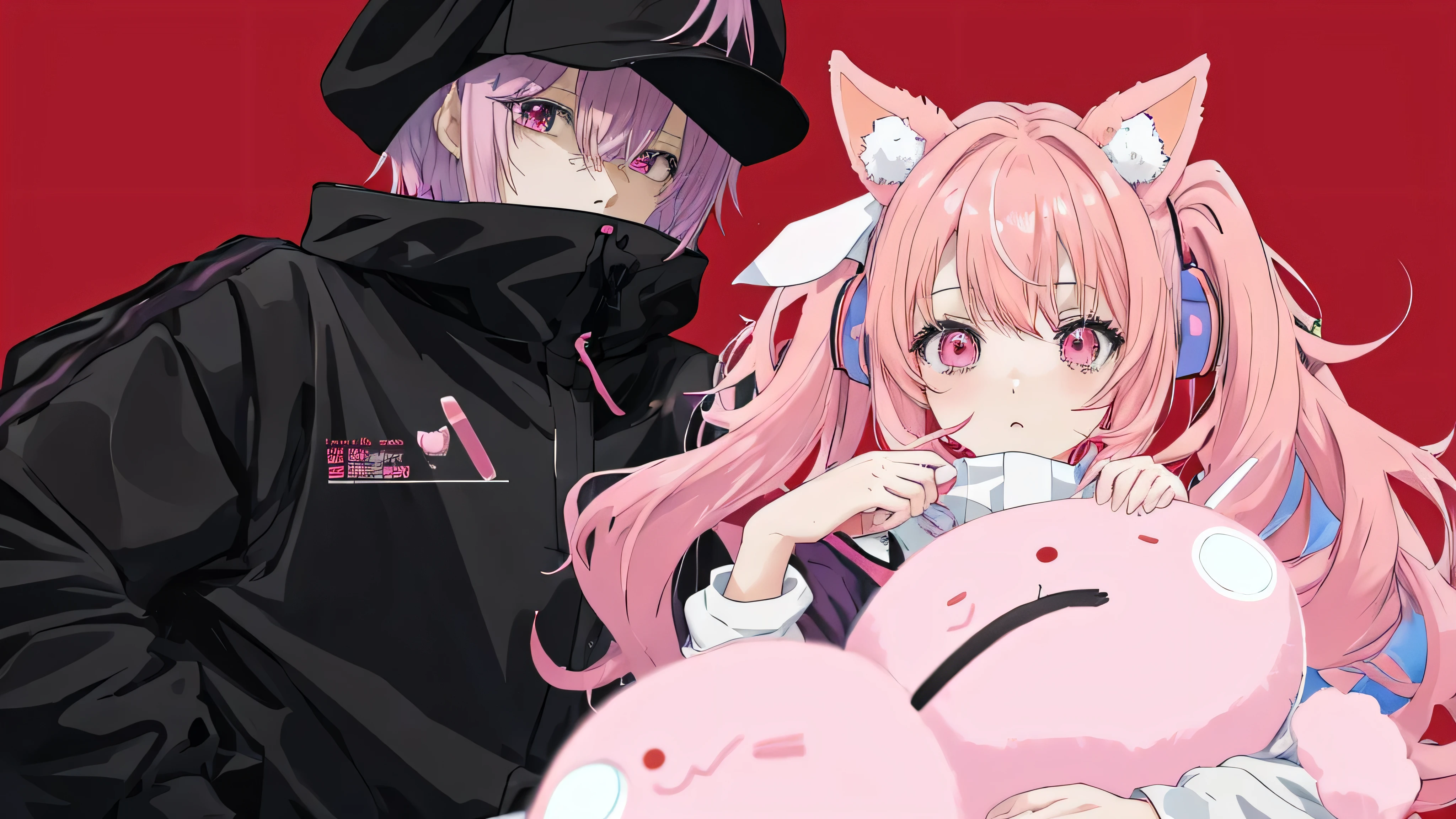 score_9, score_8_up,score_7_up, Bunny & Baron, Specter Duo in tentacle horror punk art style