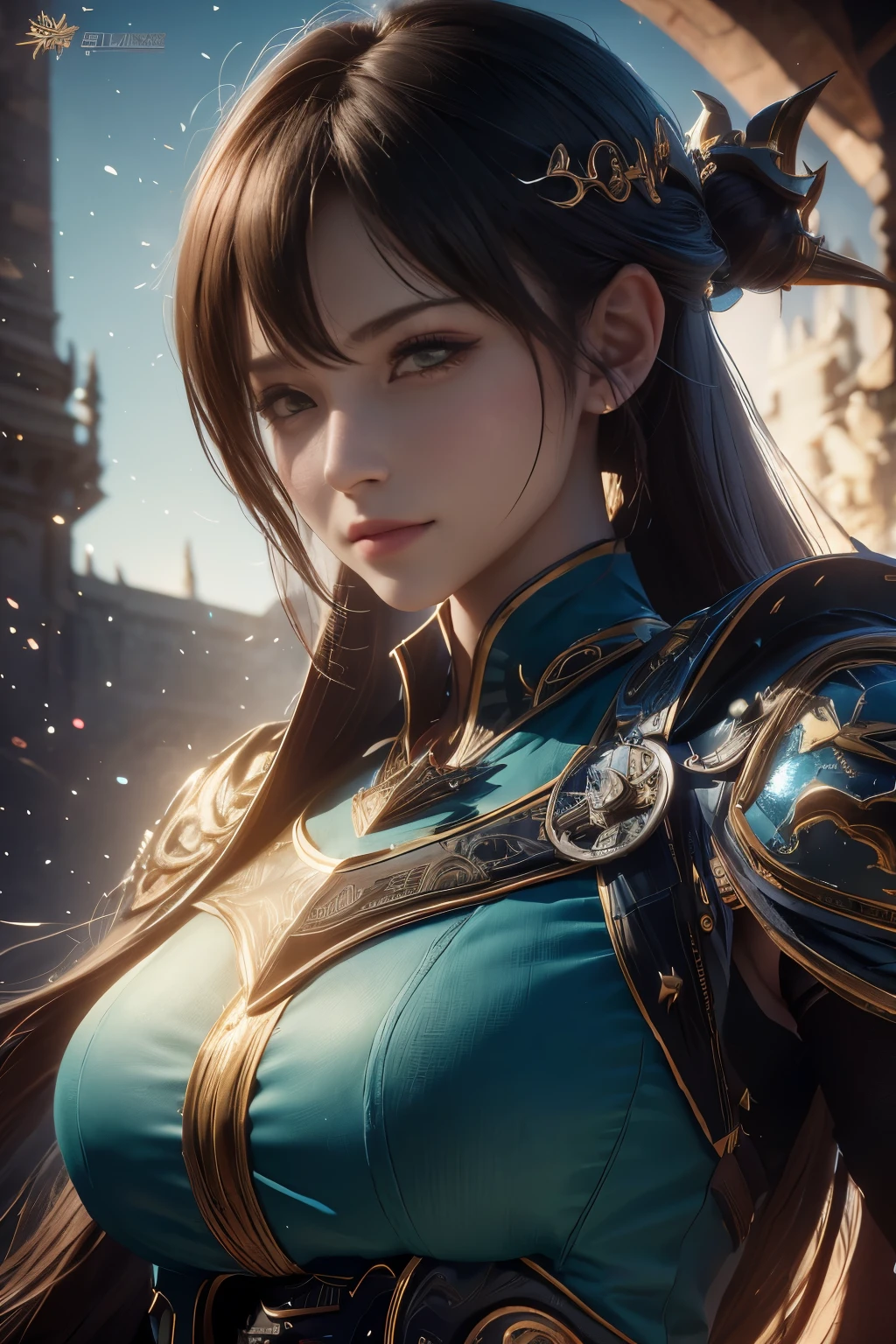Close-up of female mage, Girl in robes, 2. 5D CGI anime fantasy artwork, Large Breasts，Epic fantasy digital art style, detailed Digital 2D fantasy art, Digital 2D fantasy art, Gorgeous female mage,Look at the camera，（glowing magic：1.7） Role Playing Game Character Art, beautiful female mage, Fantasy Character Art, Epic and beautiful character art, beautiful female mage，（Edinburgh Street：1.8），light rain，semi-body photography，Look at the camera
