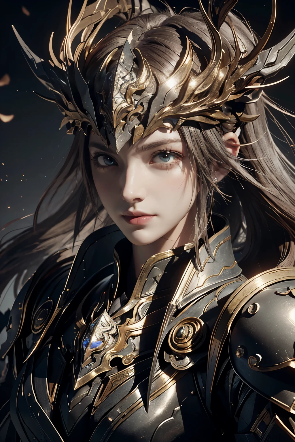 Game art，The best picture quality，Highest resolution，8K，(A bust photograph)，(Portrait)，(Head close-up:1.5)，(Rule of thirds)，Unreal Engine 5 rendering works， (The Girl of the Future)，(Female Warrior)， 
20岁少女，((Hunter))，An eye rich in detail，(Big breasts)，优雅高贵，冷漠，勇敢的，
（Medieval-style fur combat clothing，Glowing magic lines，Fur clothing with rich details），Medieval Lady Knight，Medieval ranger，
拍照姿势，简单背景，Movie lights，Ray tracing，Game CG，((3D Unreal Engine))，oc渲染反射纹