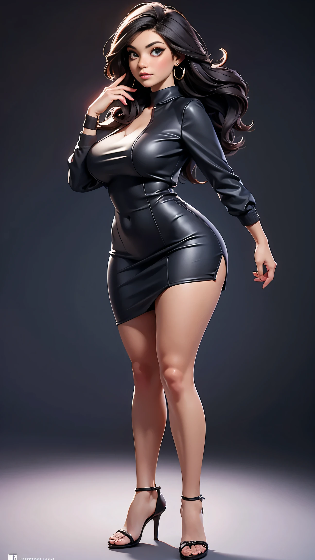 (best quality, ultra-detailed, realistic:1.37),portrait,voluptuous woman,flower,tight dress, Random dress color, passionate look,large buttocks,vibrant colors,soft lighting, standing, full body view, extreme tall, long legs, very tall, tall, 