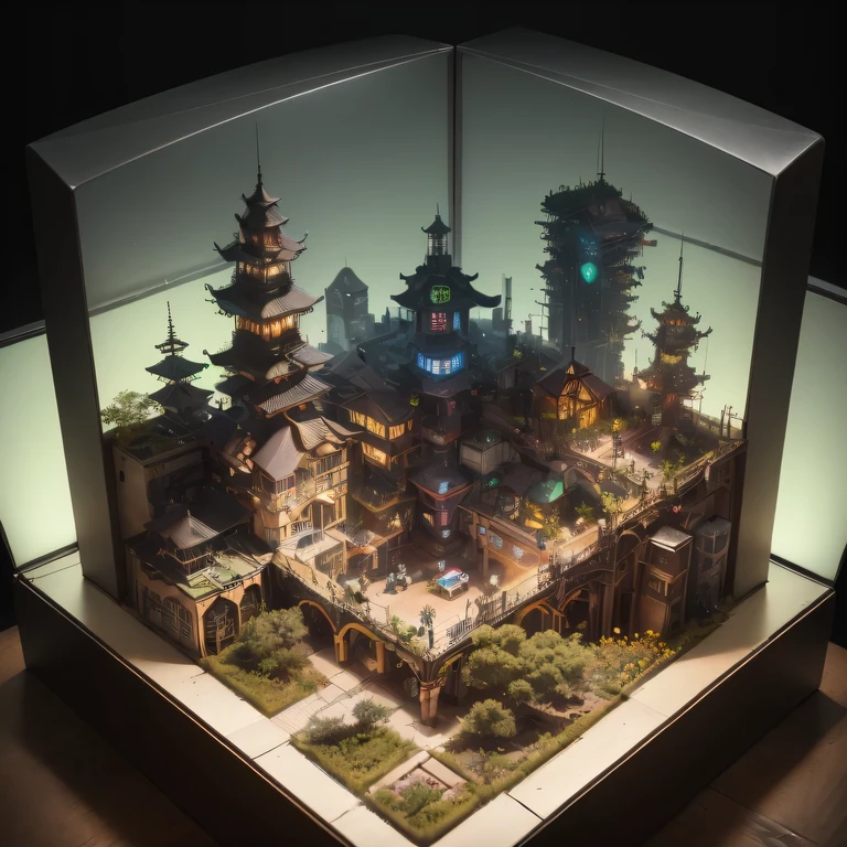 6558年Lunar soil realistic model, (bifurcation, original photo, best quality, masterpiece:1.4),SteampunkCyberpunk6820 City,(CyberpunkLunar soil light:1.3), Lunar soil (related to land),(in a small nature box:1.3),Isometric, small nature, landscape on foundation,landscape,