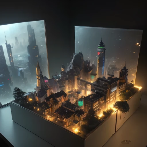 6558年Lunar soil realistic model, (bifurcation, original photo, best quality, masterpiece:1.4),SteampunkCyberpunk6820 City,(CyberpunkLunar soil light:1.3), Lunar soil (related to land),(in a small nature box:1.3),Isometric, small nature, landscape on foundation,landscape,