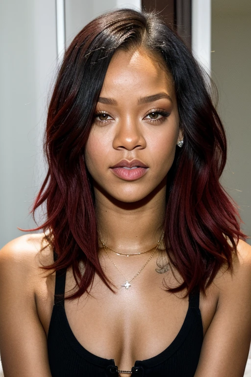 Rihanna eating little cherry portrait 