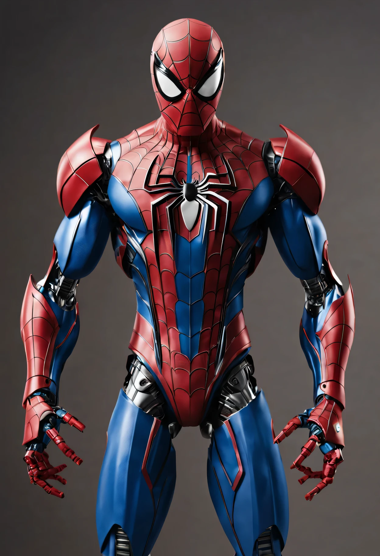 robot in spider man outfit