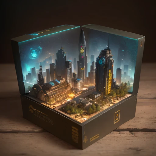 2558年Mards realistic model, (bifurcation, original photo, best quality, masterpiece:1.4),SteampunkCyberpunk6820 City,(CyberpunkMards light:1.3), Mards (related to land),(in a small nature box:1.3),Isometric, small nature, landscape on foundation,landscape,