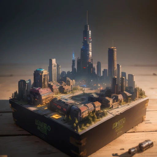 2558年Mards realistic model, (bifurcation, original photo, best quality, masterpiece:1.4),SteampunkCyberpunk6820 City,(CyberpunkMards light:1.3), Mards (related to land),(in a small nature box:1.3),Isometric, small nature, landscape on foundation,landscape,
