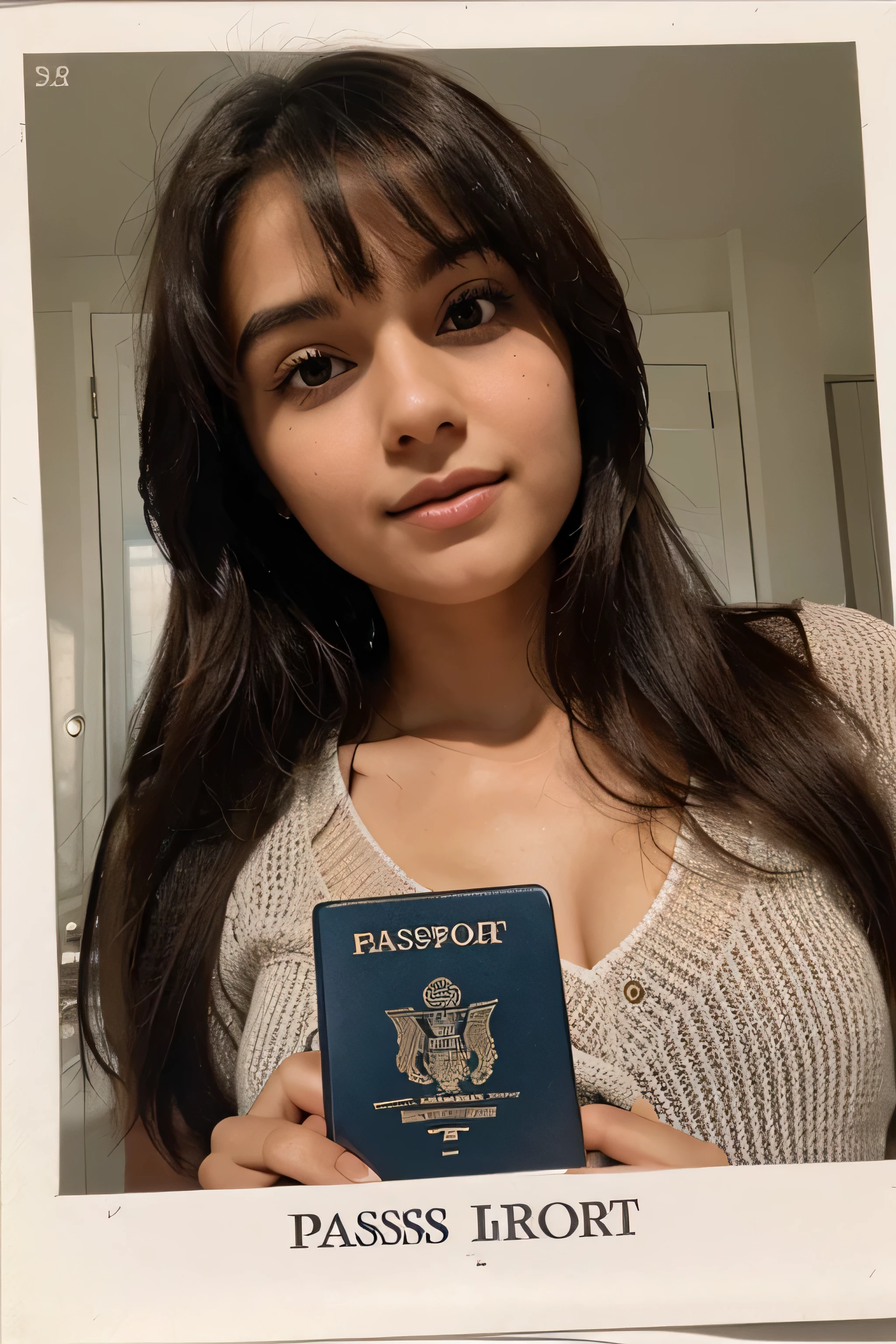 passport size picture of the most beautiful looking cute girl