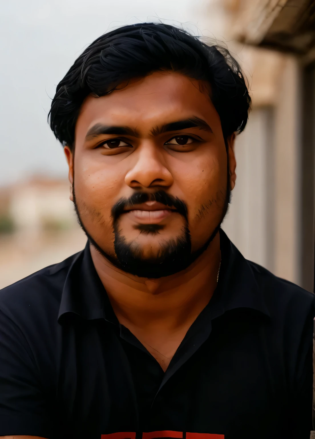 there is a man with a beard and a black shirt, jayison devadas, vinayak, professional profile picture, professional picture, a photo of a man, alphonso azpiri, portait photo profile picture, photo of a man, headshot profile picture, around 1 9 years old, jayison devadas style, about 3 5 years old, journalist photo