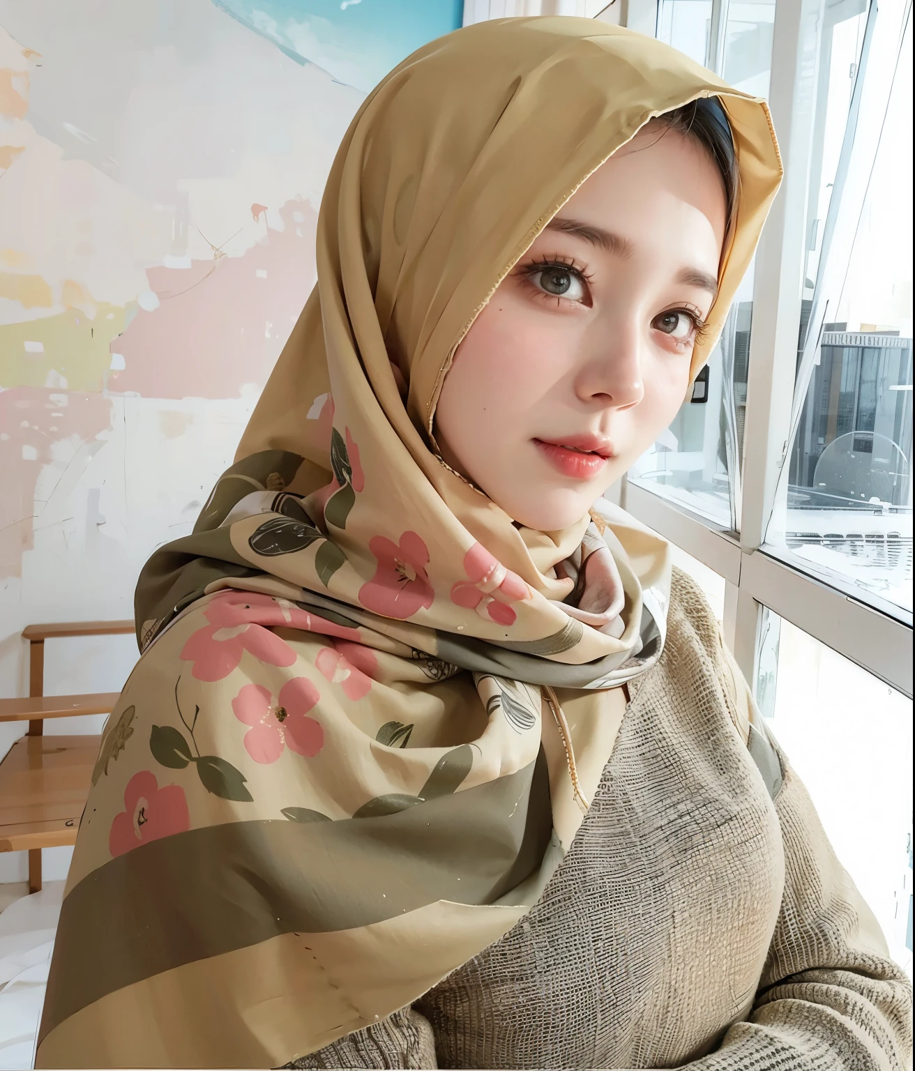 8K、RAW、lovey-dovey, Headscarf 