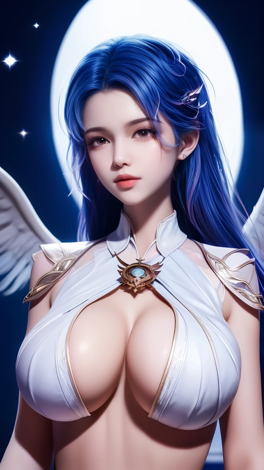 An Angel is depicted with a pale nipples and luminescent color, their skin seemingly luminescent with an otherworldly radiation. They are adorned with a pair of sparkling and beautiful wing, symbolizing their Holy nature. The scene is ethereal and enchanting, capturing the beauty and mystery of these celestial beings. Angel, pale nipples, luminescent, color, luminescent, otherworldly, radiation, sparkling, beautiful, wing, Holy, ethereal, enchanting, beauty, mystery.Upper body,whole body,huge boobs,huge breasts,Show breasts,exposing her chest,huge boobs,Show breasts,exposing her chest,huge breasts,exposing her chest,huge boobs,exposing her chest,huge ,Show breasts,exposing her chest,