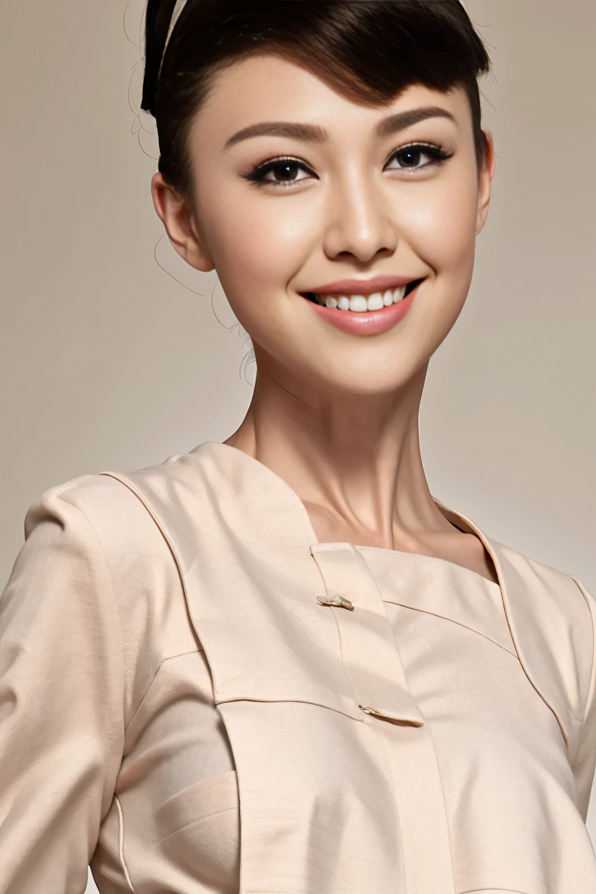 Fashion model 20 years old [[[[close up]]]], [[[[neck]]]], [[[[Shoulder]]]], perfect eyes, perfect iris，perfect lips，perfect teeth，perfect skin，White skin，Soft headlight，High density imaging review，Face slimming type，slender nose，long black hair，（Face is clear and delicate），white casual wear，The background is outdoor，green trees and grass，best quality，masterpiece，（pastel colors：1.2）