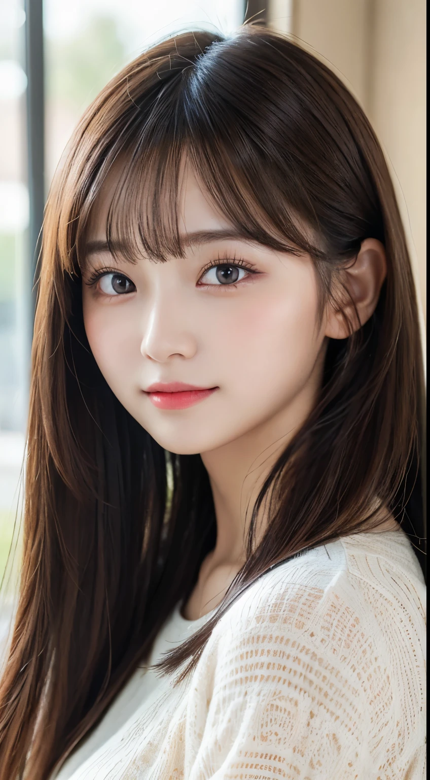 ulzzang-6500-v1.1,,(Masterpiece, BestQuality:1.3),16k Wallpaper, Ultra-detailed, finely detail, hight resolution, Perfect dynamic composition, Beautiful detailed eyes, buisiness suits,Medium Hair, Natural Color Lip, Random and sexy poses,Smile,Classroom、20 years girl、lifelike face、real looking skin、Realistic eyes、cute little