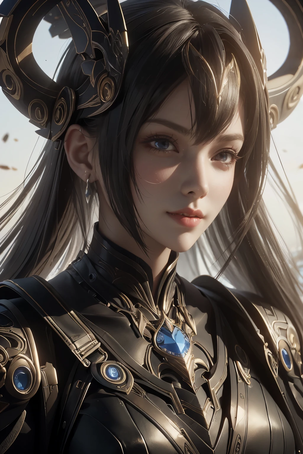 Game art，The best picture quality，Highest resolution，8K，(A bust photograph)，(Portrait)，(Head close-up:1.5)，(Rule of thirds)，Unreal Engine 5 rendering works， (The Girl of the Future)，(Female Warrior)， 
20岁少女，((Hunter))，An eye rich in detail，(Big breasts)，优雅高贵，冷漠，勇敢的，
（Medieval-style fur combat clothing，Glowing magic lines，Fur clothing with rich details），Medieval Lady Knight，Medieval ranger，
拍照姿势，简单背景，Movie lights，Ray tracing，Game CG，((3D Unreal Engine))，oc渲染反射纹