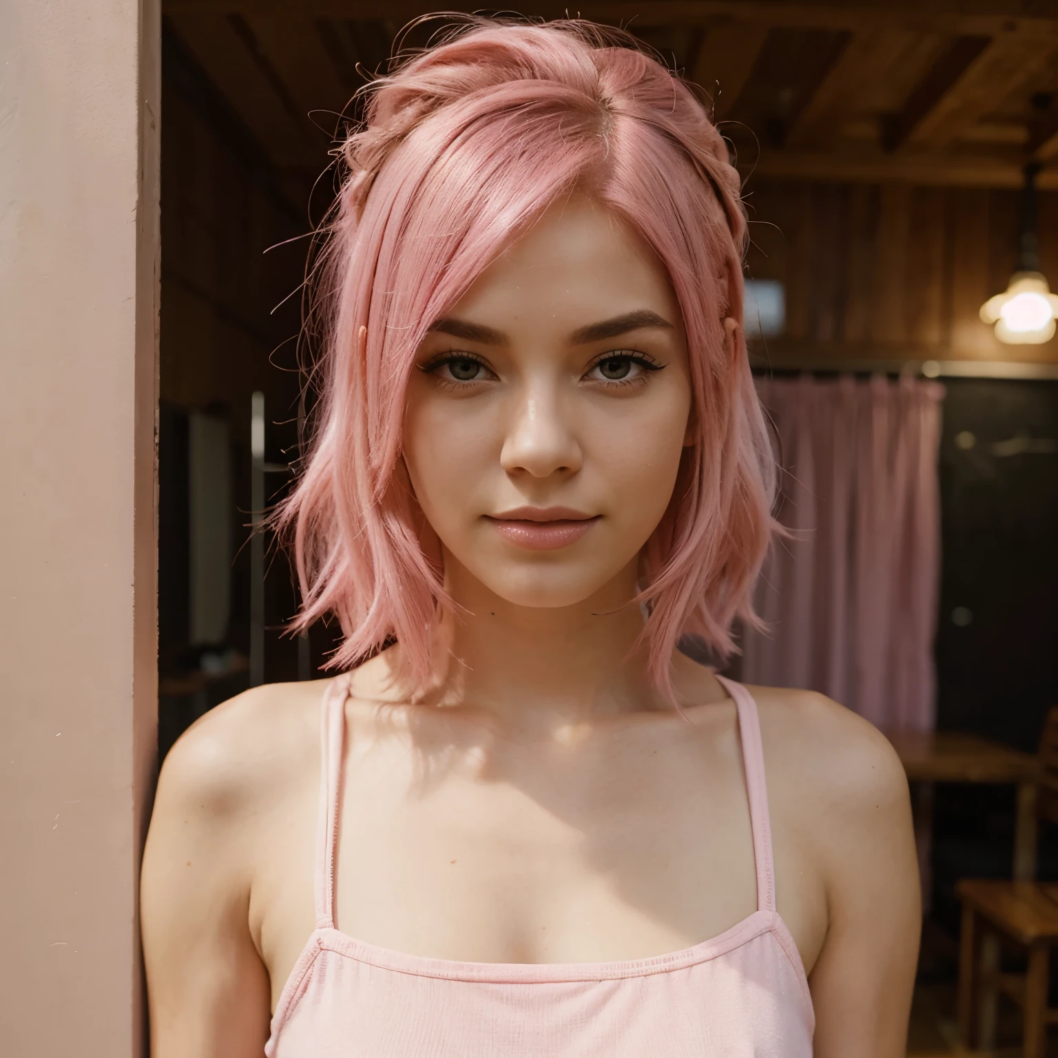 Pink hair