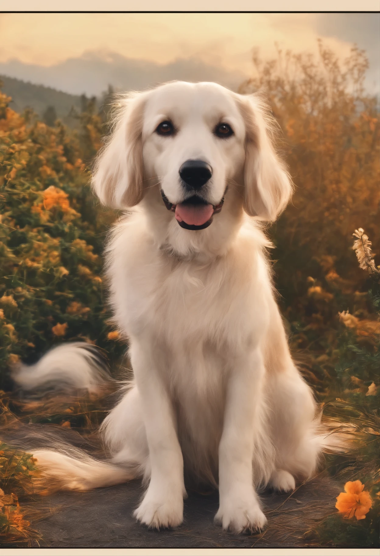 dog hair cartoon photo edit