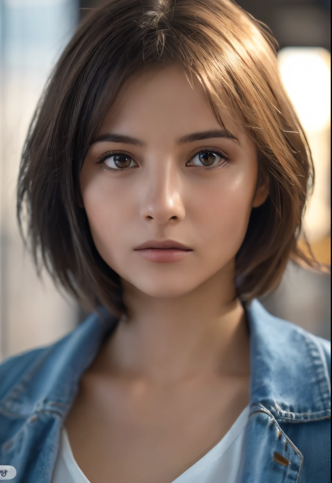 (8K, realistic, RAW photo, top quality: 1.3), (1 girl), super beautiful, (realistic face), (boyish, Silver Color Get used to itrry Shorthair), Get used to itautiful , A glare that captivates the viewer, Get used to itautiful expression, Get used to itautiful breasts, (realistic skin), Get used to it...
