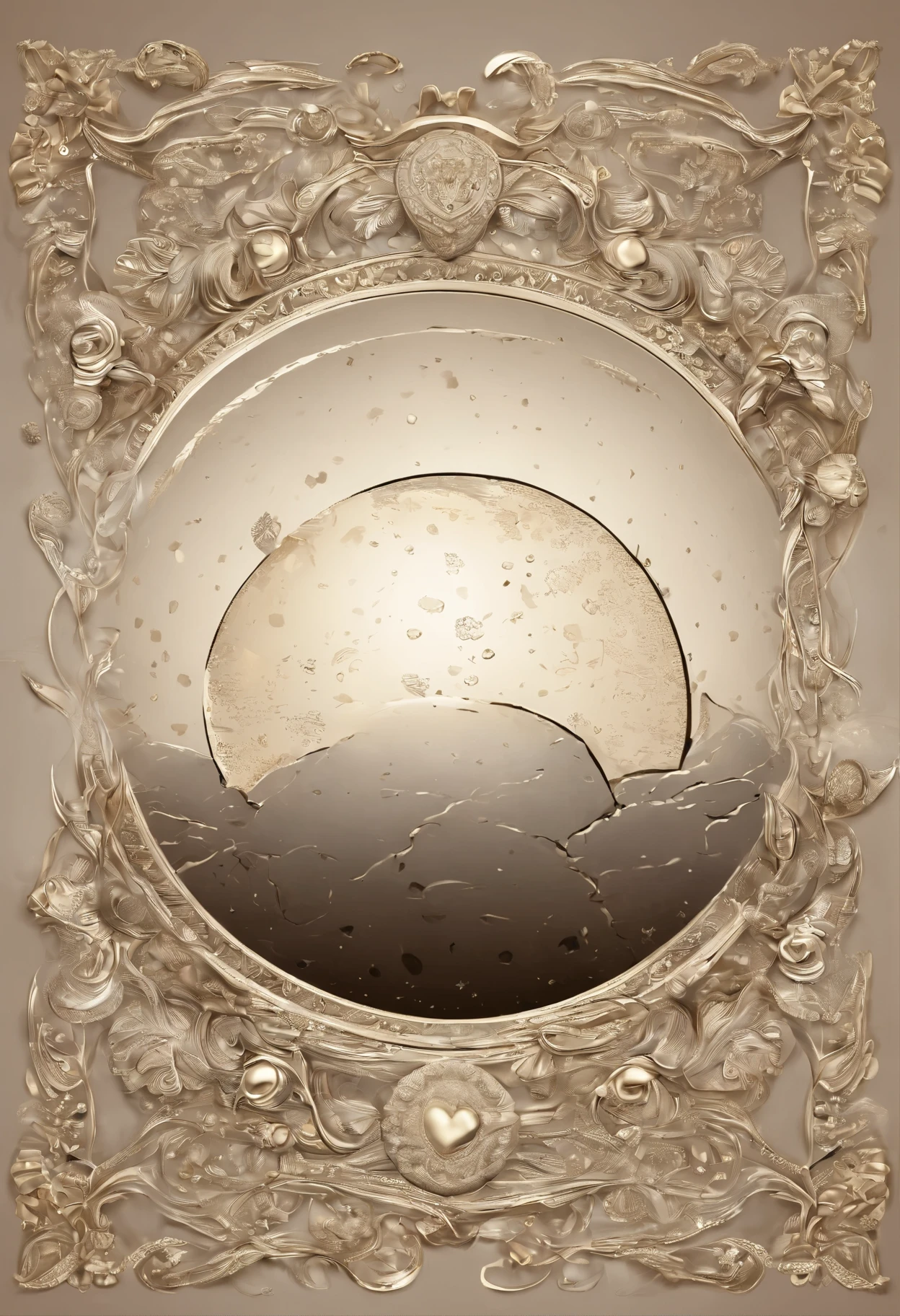 on the moon　happy valentine image