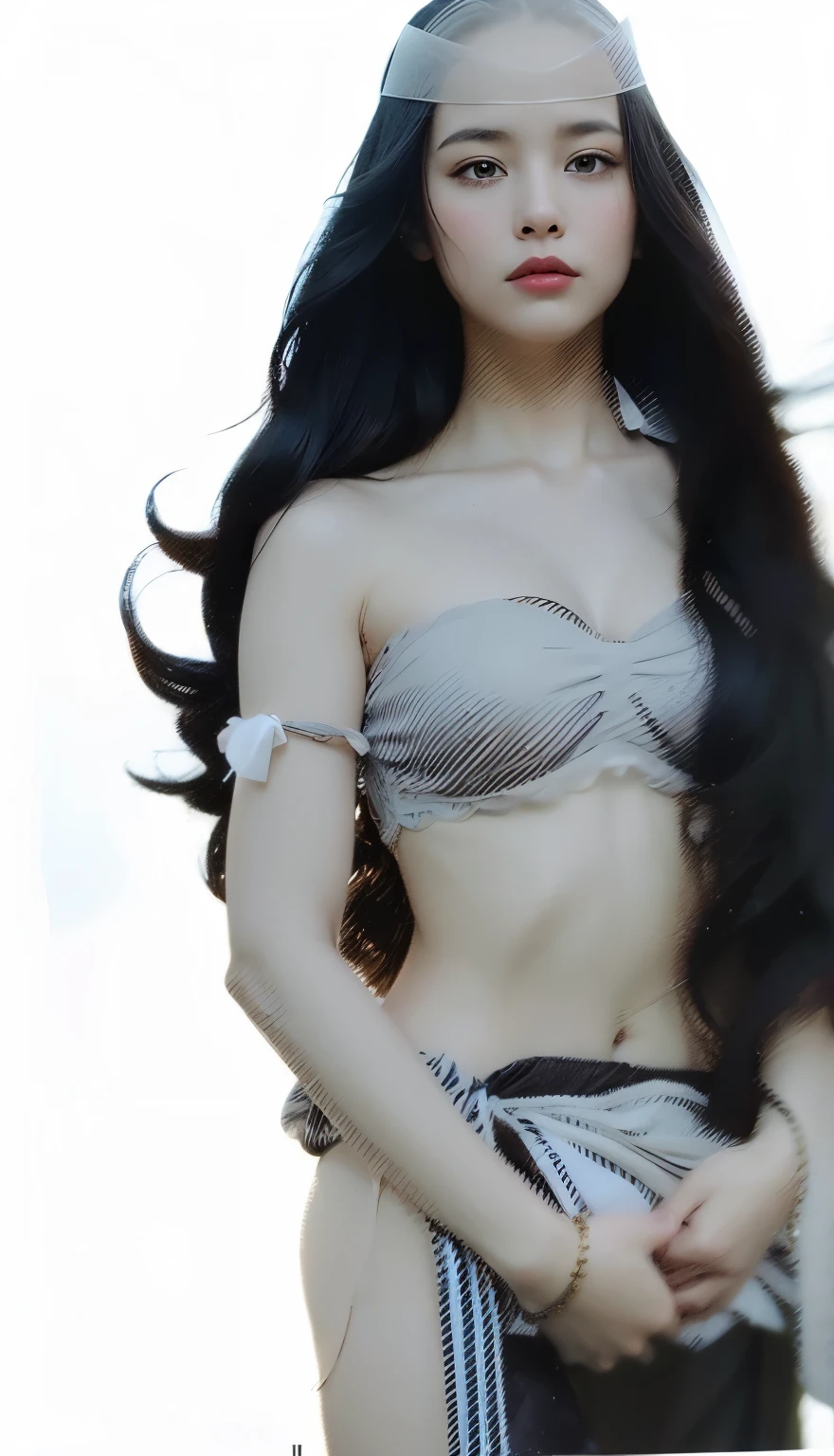 (Best image quality、Highest quality、Highest Resolution、Ultra-realisticな写真、Full body photo、masterpiece、16k、)1 Girl、Amazingly long black hair is super beautiful、hair length about 5 meters、White underwear or naked、Cover the whole body with straight hair、Very beautiful face、Ultra-long black hair that accentuates feminine sexiness、Slim figure、Shiny beautiful hair、Bright lighting、Professional Lighting、World Long Hair Contest Winner、Full body photo、Head to toe photos、Taken from about 4 meters away、Ultra-realistic、The longest hair in the world、The length and volume of this long hair is admired around the world...、My very long black hair is fanned out...、Backwards、Silky black hair that flows from her shoulders to the floor、I've been growing my hair ever since I was born.。My long hair is my greatest pride、Gorgeous super long hair、Gorgeous Bedroom、She appears in a shampoo commercial、the place is a bedroom、Longer and more voluminous hair than Rapunzel、Lying on the bed、The bedroom is filled with rosey bedroom is filled with my long hair、Her long hair is so sexy it's almost erotic.、Bold sexy pose、Sexy pose showing off long hair、薔薇で満たされたGorgeous Bedroom、The bed is filled with long hair、Long hair is the best sex symbol、Leaning back in a sexy pose、Her long hair covers her whole body、