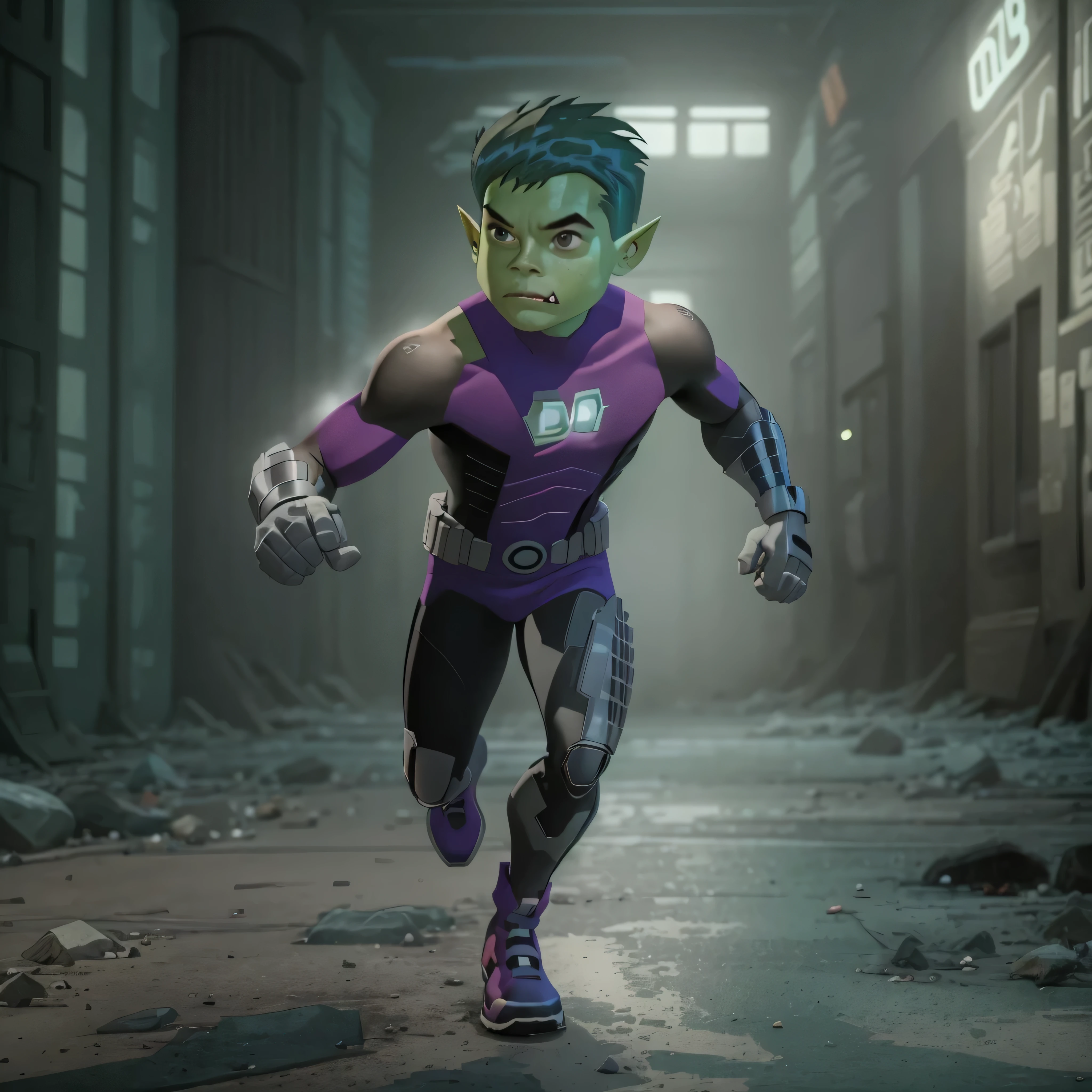 Full body image, DC Comics, Beast boy, photo-realistic, young, skinny, octane render, unreal engine, ultra-realistic, super ultra photo-realistic, make me look great, masterpiece, realistic,