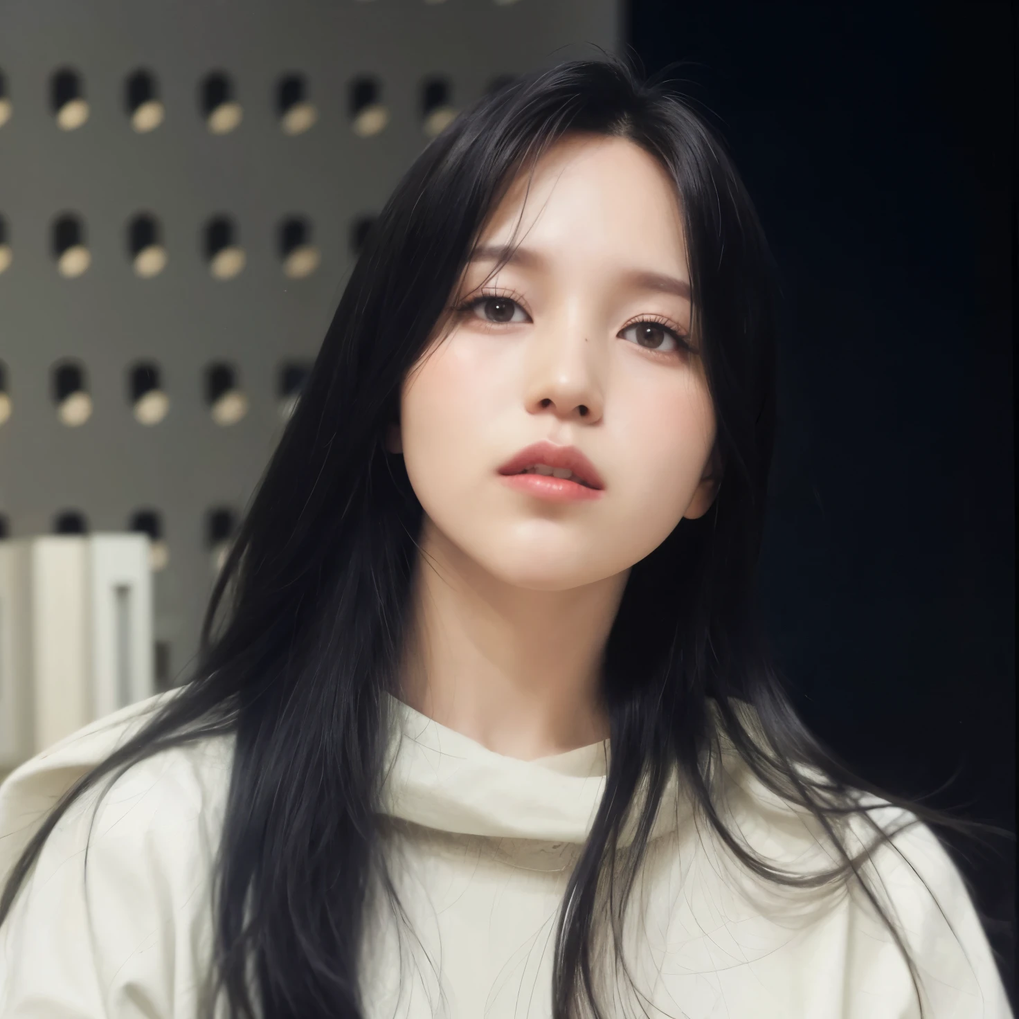 Araffe mulher com cabelo preto longo e uma camisa branca, jaeyeon nam, estacionar a partir de-min, Lee Ji-eun, Lee Ji-eun, Heonhwa Choe, Retrato de Jossi do Blackpink, Jinyoung Shin, Hwang se-é, kwak ji jovem, iu Lee Ji-eun as a super villain, Jiyun Chae, artista coreano