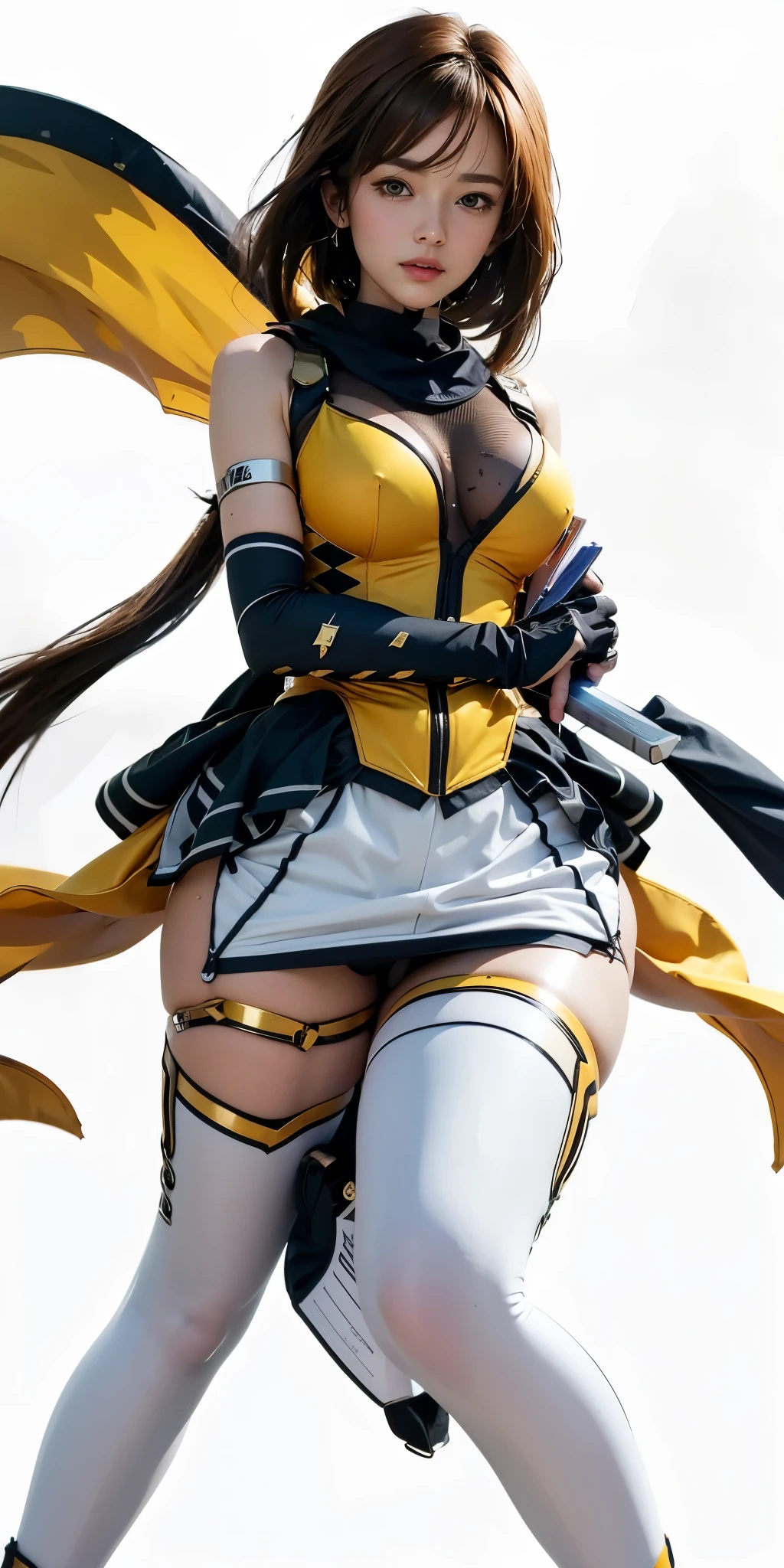 Perfect beautiful figure、super fine details、authentic texture、Super photorealistic、32K top quality、Even plump thighs