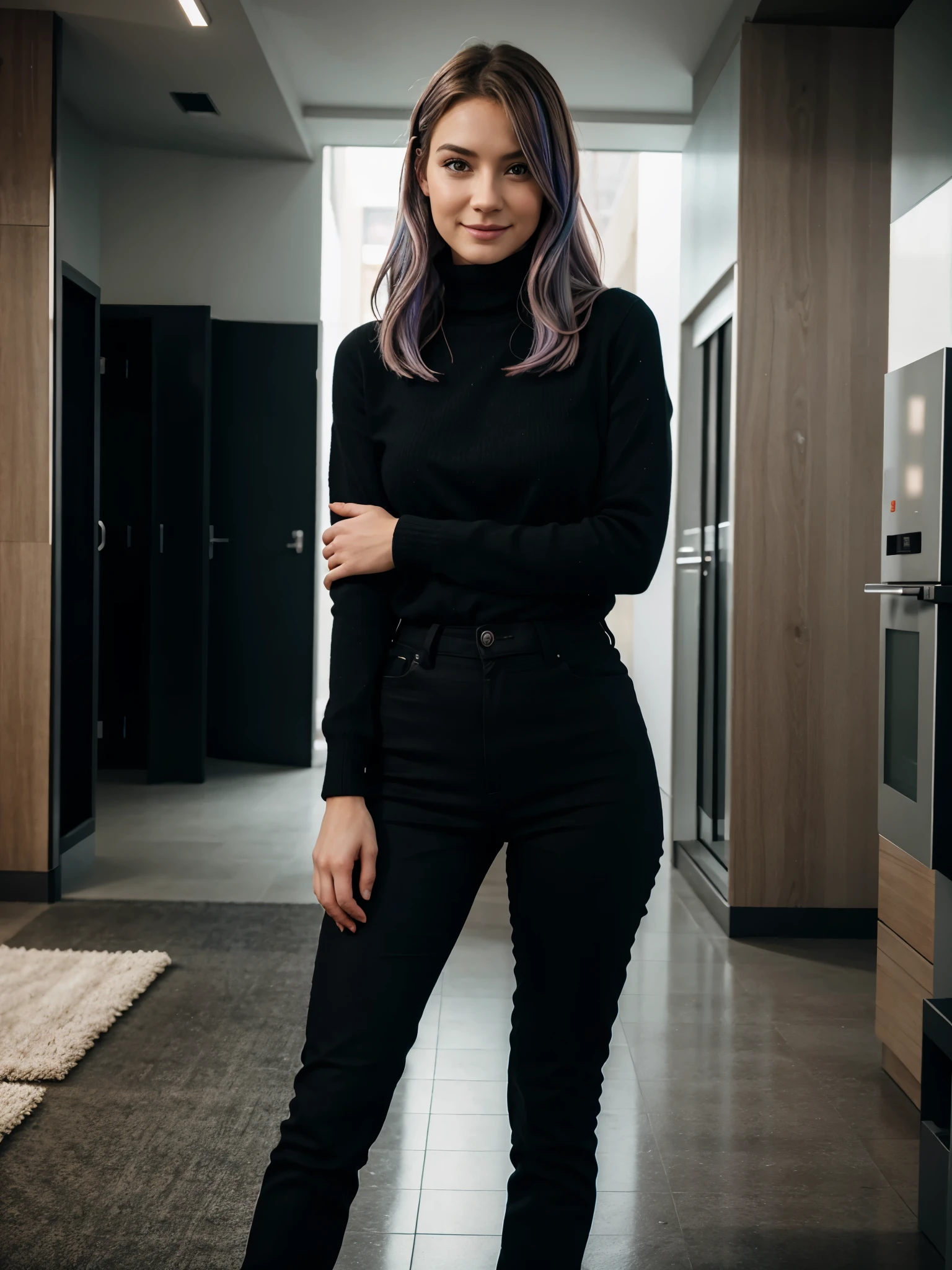 Girl, 20 Jahre alt, lange rote Haare, Sommersprossen, hair bobbles, wince, longeyelashes, light smile, fang, rainbow hair, drop shadow, anaglyph, stereogram, tachi-e, atmospheric perspective, high detail, 8k, super detail, accurate, best quality, [[[wearing a green cashmere turtleneck sweater .smiling. Niedlich. .schwarze Hosen .Stiefel .Einkaufszentrum im Hintergrund .Weihnachtsdekoration .Full body shot .(best quality,4K,8 TAUSEND,High Resolution,Meisterwerk:1.2),ultradetailliert,(realistisch,photorealistisch,photo-realistisch:1.37) .Portraits .HDR .UHD .Studiobeleuchtung]]]
