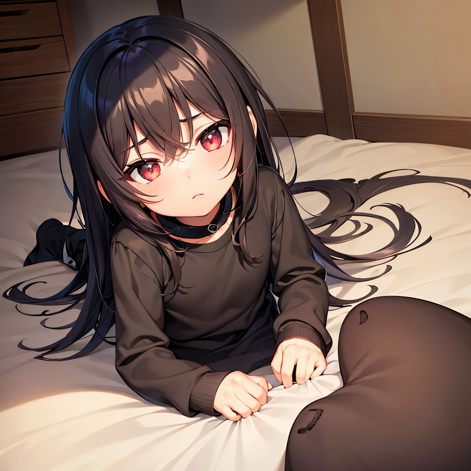 loli, ((Black skin)), small , nipples, short shorts, tight shorts, vagina, no shirt, bare legs, cute,