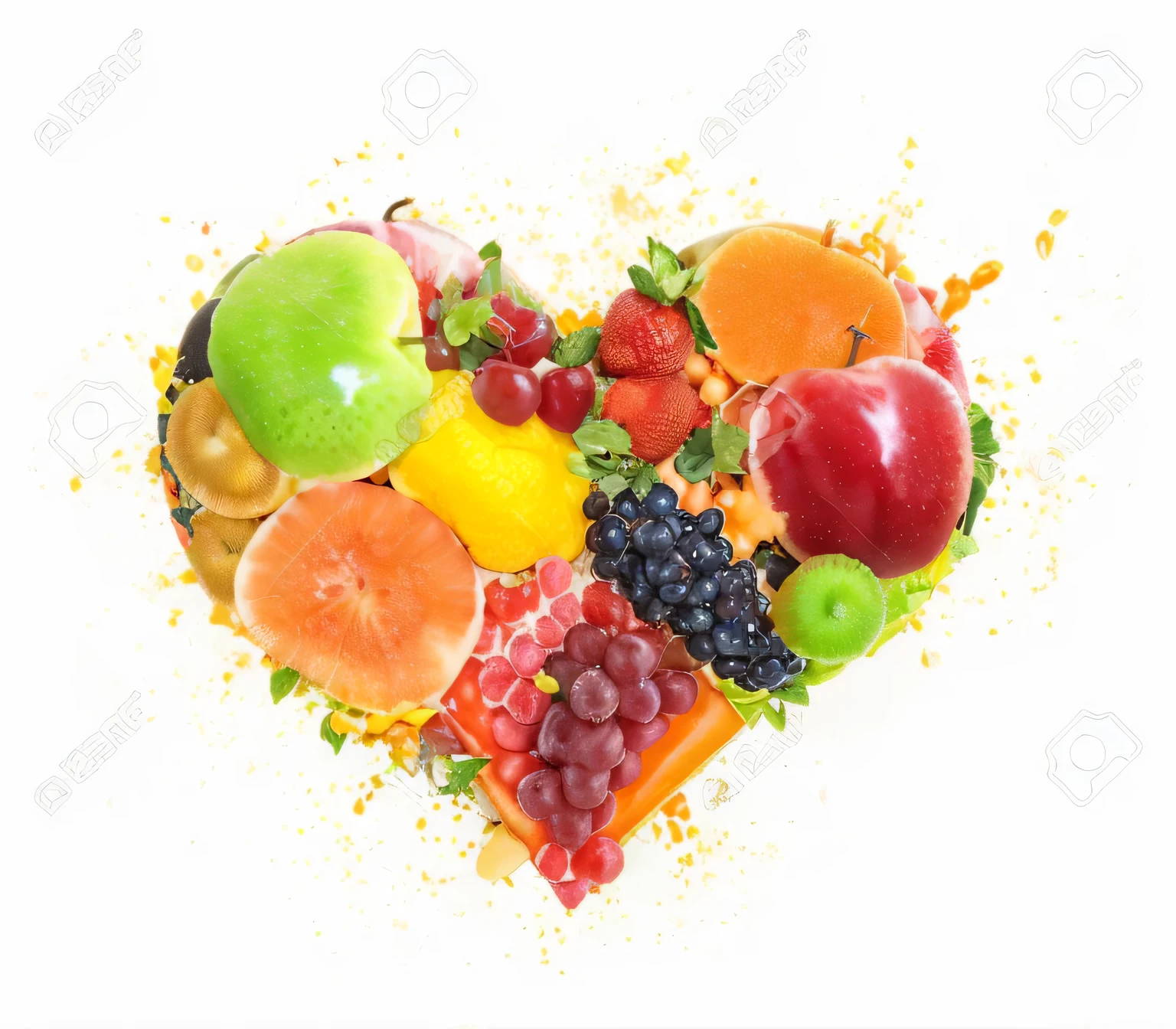 a close up of a heart shaped fruta arrangement with various Frutas, fresh fruta, Frutas, ❤🔥🍄🌪, fruta senciente, 2995599206, fotografia profissional de frutas, food particles, feito de frutas e flores, fruta, Healthy, gemas e diamantes para fruta, 2806927615, delicioso