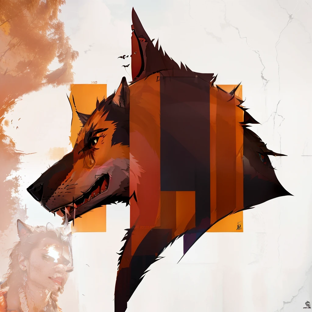 there is a picture of a dog with the h word on it, LH 2, foto do perfil 1024px, GTHL.arte, H3H3, digital arte hi, hq artework, fundo infernal, Hellhounds, hd artework, fanart de alta qualidadee, header with logo, inspirado por Johannes Heisig, half wolf half shark, da linha direta miami