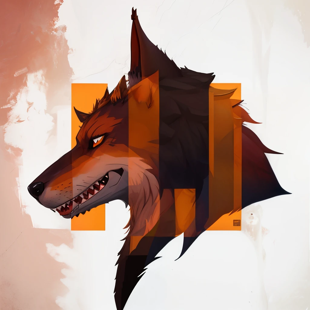 there is a picture of a dog with the h word on it, LH 2, foto do perfil 1024px, GTHL.arte, H3H3, digital arte hi, hq artework, fundo infernal, Hellhounds, hd artework, fanart de alta qualidadee, header with logo, inspirado por Johannes Heisig, half wolf half shark, da linha direta miami
