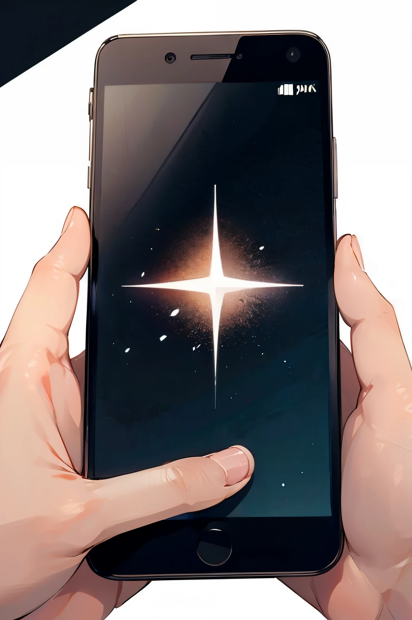 completely blank black phonescreen:1.5