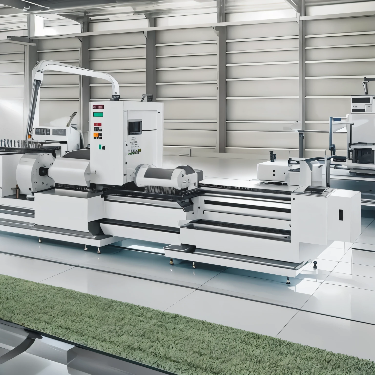 "Design industrial machinery with rollers equipped with cleaning bristles for a 1-inch small parts production line.,20m x 1,20m. The rollers will be positioned in the middle of the machinery, where the part will pass between them for cleaning. The roller bristles will be activated to rotate and clean the surface of the piece while water is applied to them to improve cleaning efficiency. 