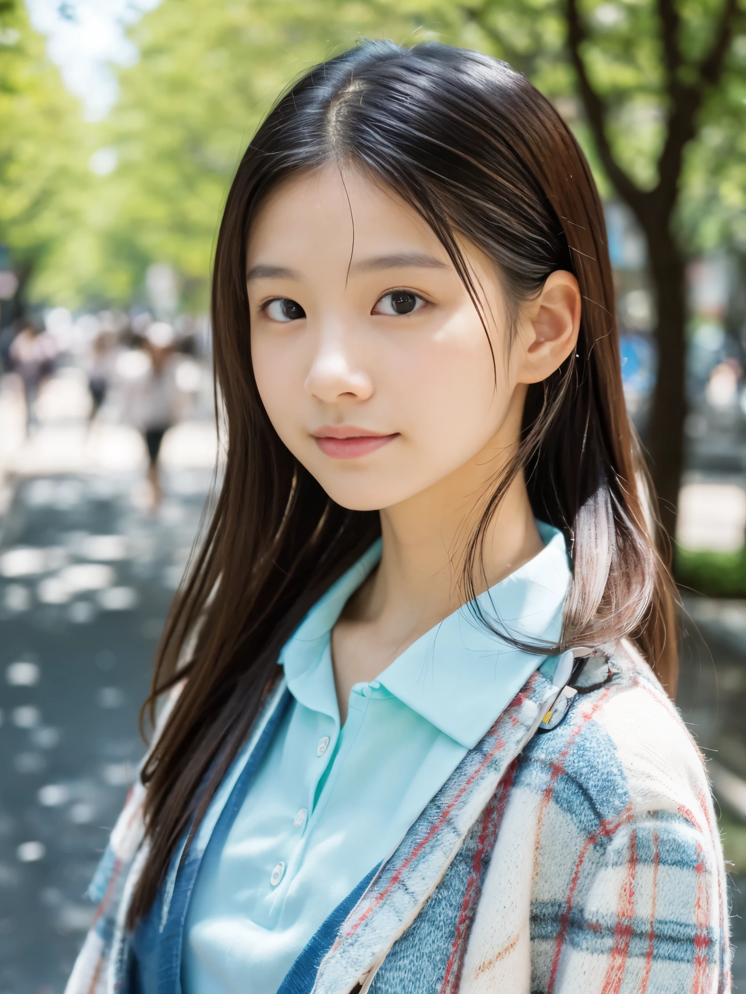 Photoreal, 8K full-length portrait, Beautiful woman, attractive look, Clear system, , Tokyo, In 2024, spring, Shibuya in the background