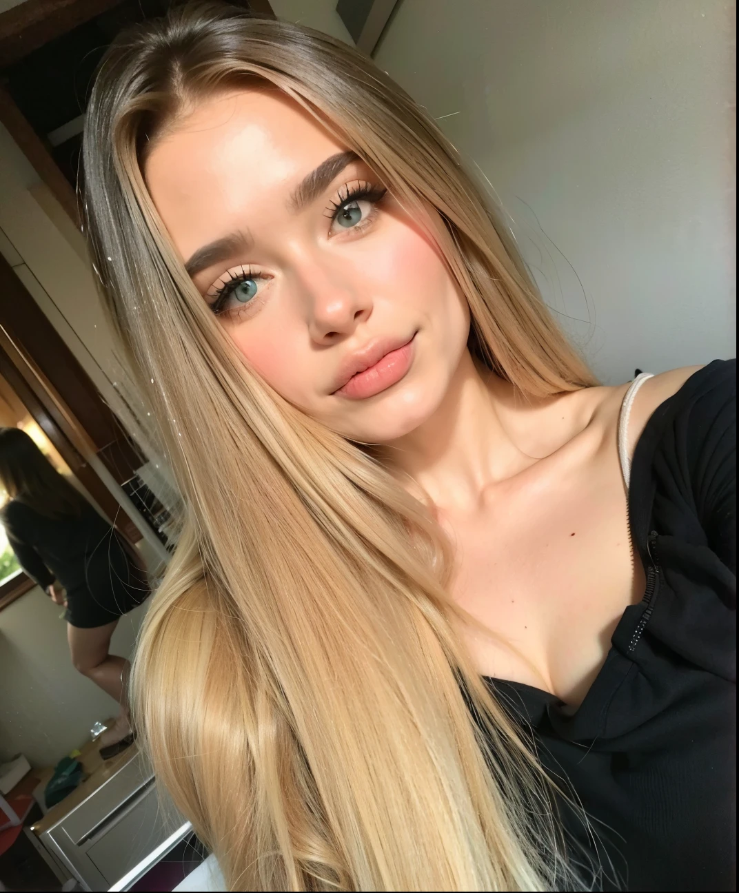 Mujer arafed con cabello largo rubio y ojos azules posando para una foto, Novia rusa, 18 years old, 19 year old girl, Chica ucraniana, Anna Nikolanova alias Newmilky, hermosa chica rubia, angelina stroganova, Anastasia Ovchinnikova, 1 6 years, BLONDE girl, Yelena Belova, Dasha Taran