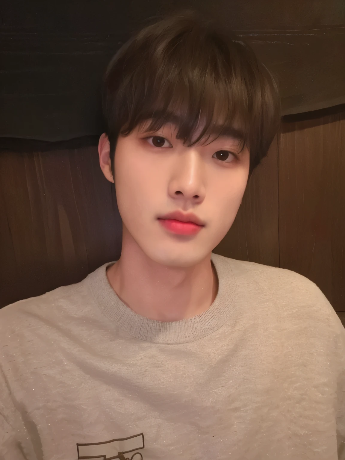 Hombre arafed con una camisa gris y un labio rosa., Won Bin Lee, sicortejar kim, kim doyoung, pale korean adorable face, TaeJune Kim, hong junio hyung, foto de perfil en la cabeza, hyung tae, hombre surcoreano, pintar ulzzang, Jimin\los labios carnosos, shin jeongho, hermoso rostro, steven jung, cortejar kim