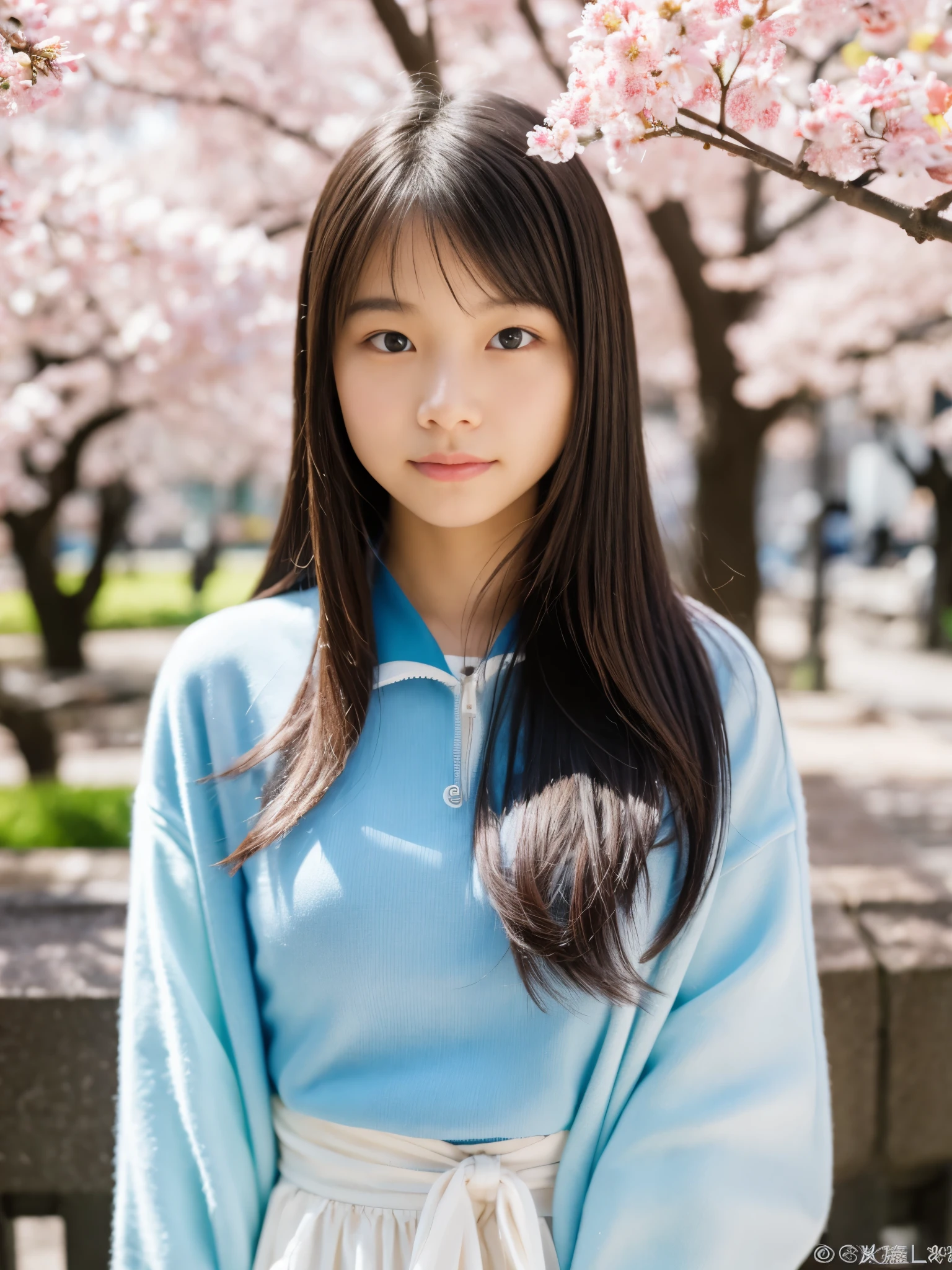 Photoreal, 8K full-length portrait, Beautiful woman, attractive look, Clear system, 16 years old, Tokyo, In 2024, spring, Shibuya in the background