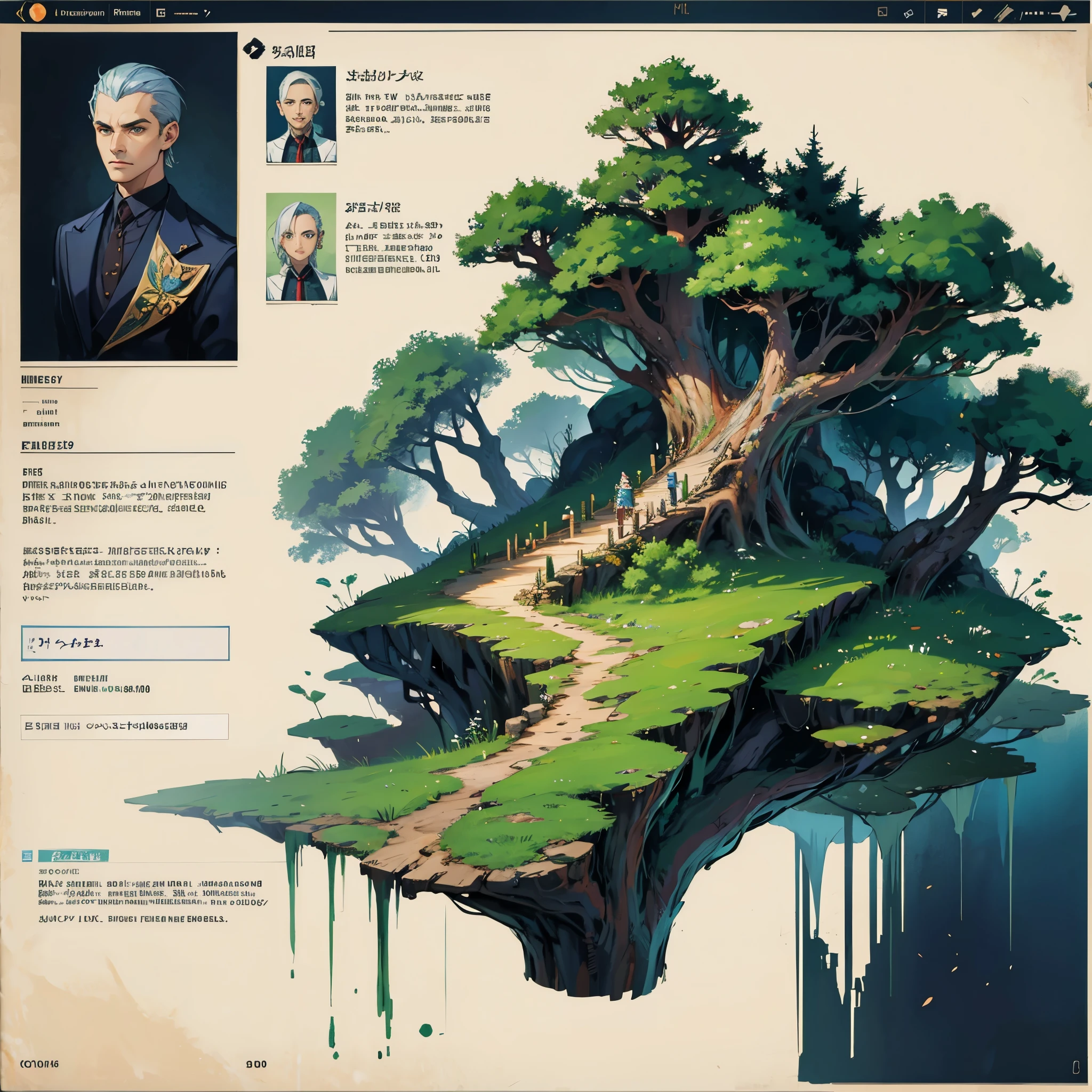 Araucaria tree concept art